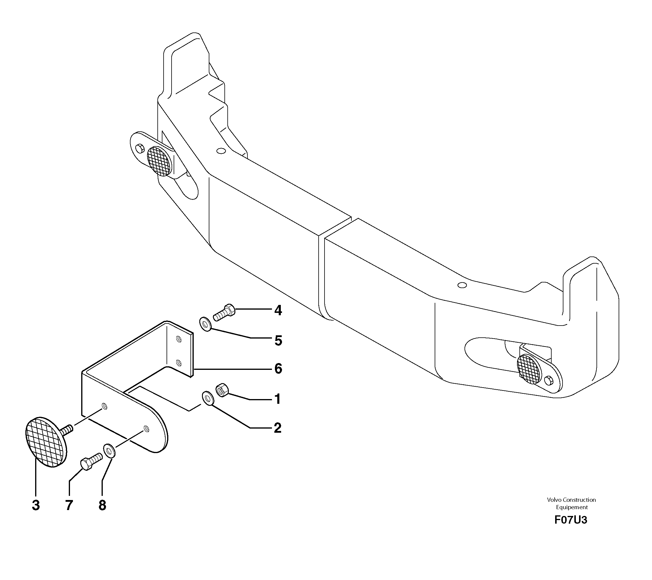 Схема запчастей Volvo EC70 - 3259 Rear signal light EC70VV TYPE 233