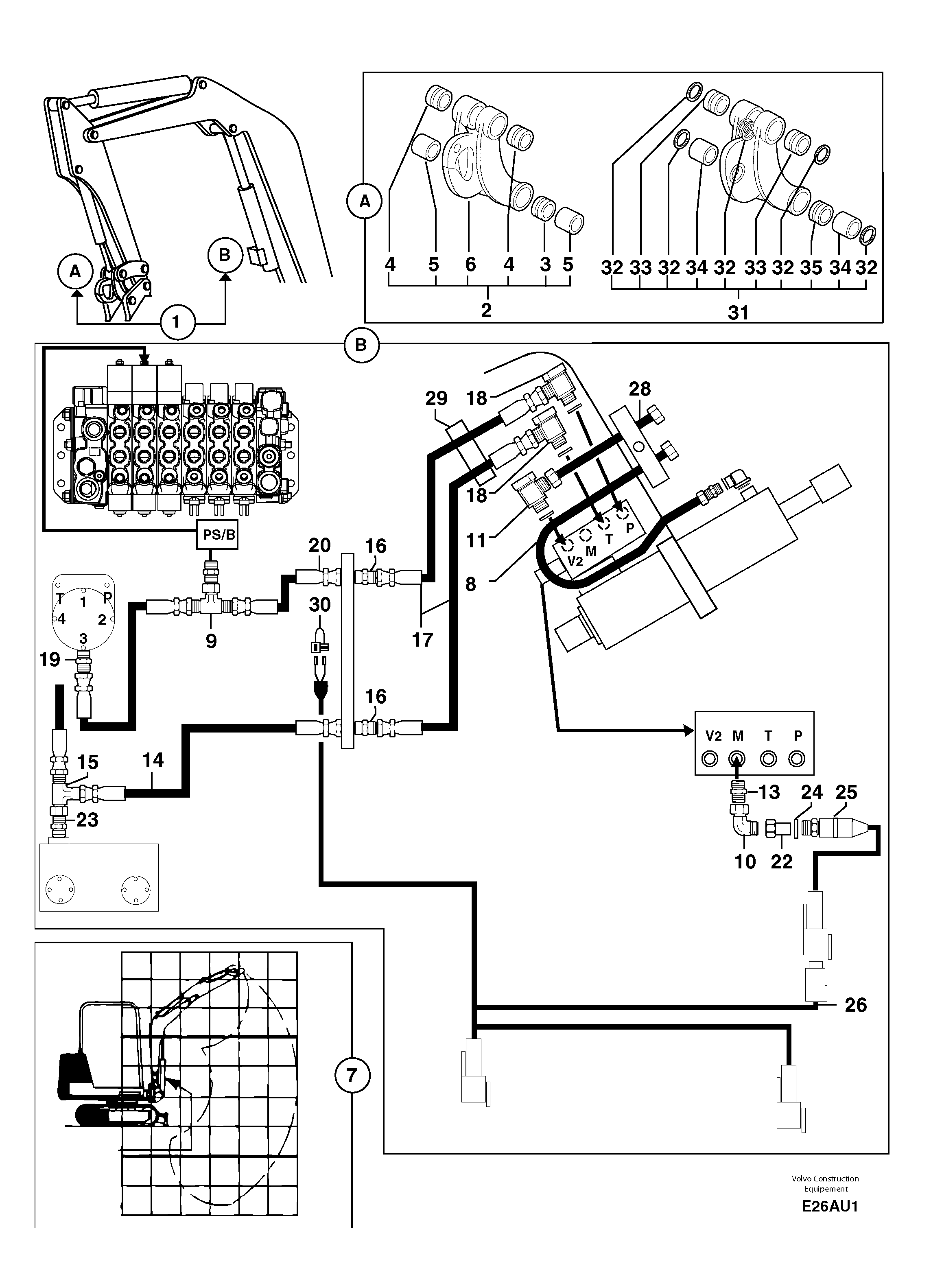 Схема запчастей Volvo EC70 - 2659 Handling operations Ce / with Puma EC70 TYPE 233