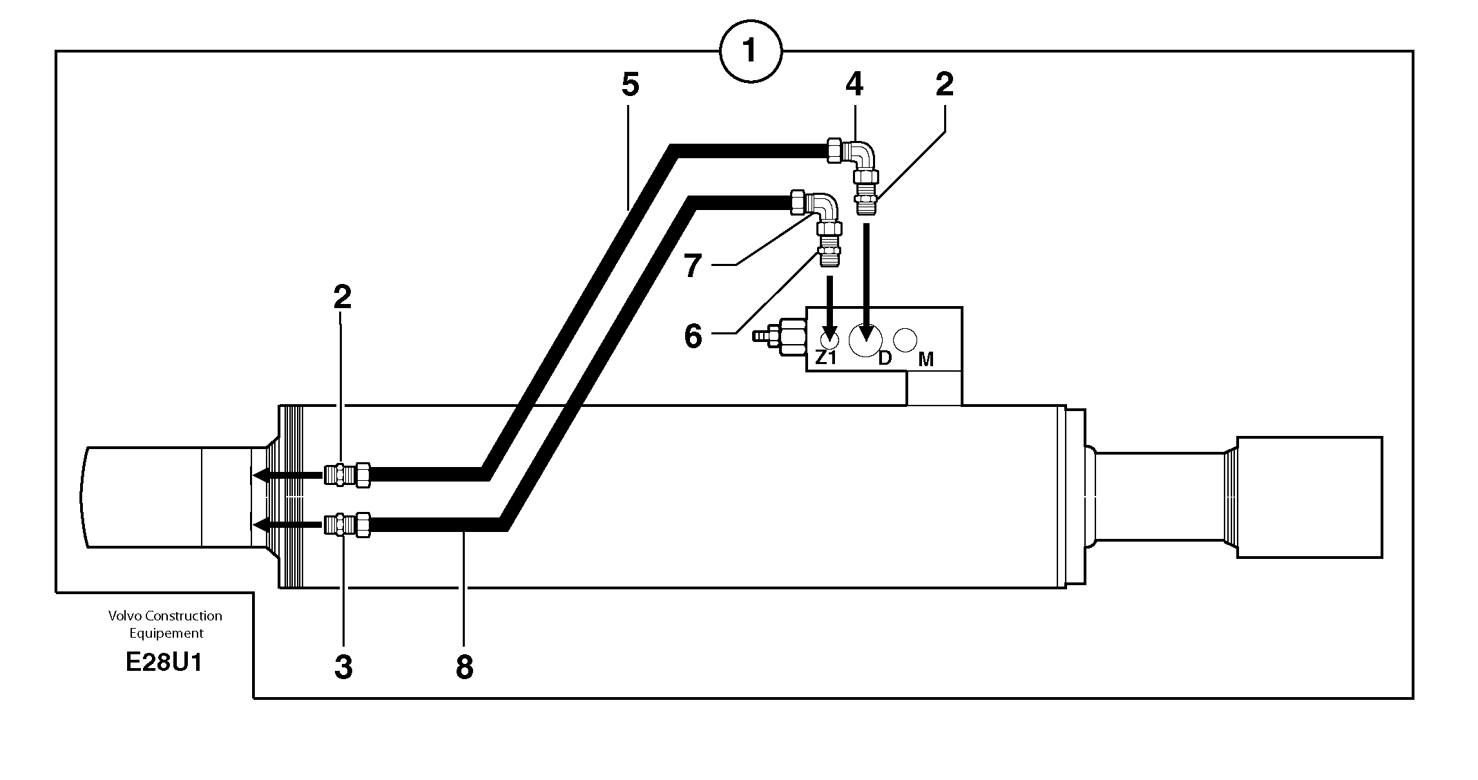 Схема запчастей Volvo EC70 - 2663 Supplement concerning handling operations / option EC70 TYPE 233