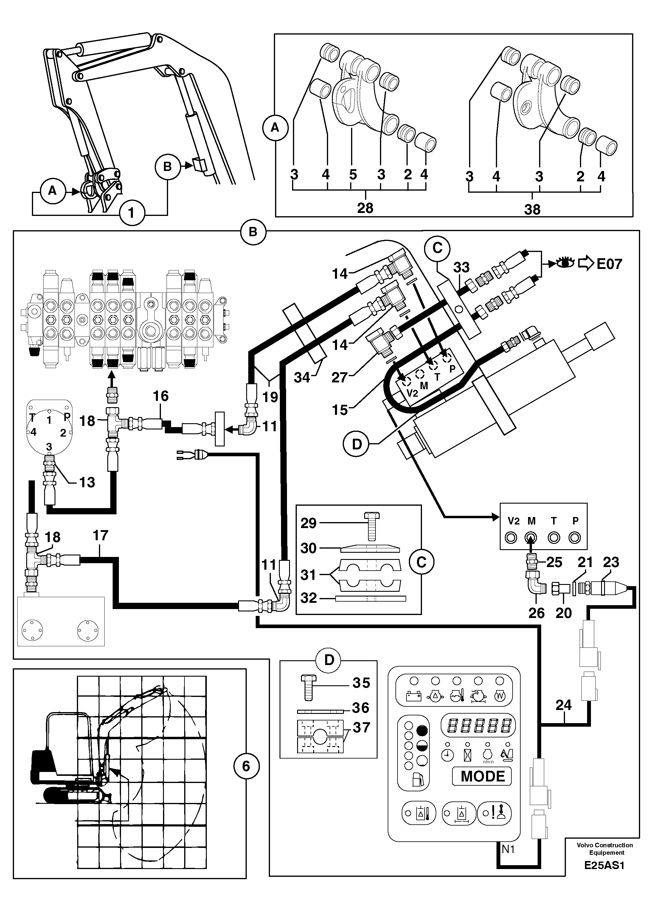 Схема запчастей Volvo EW50 - 13875 Handling operations kit / with Puma / Ce EW50 TYPE 256