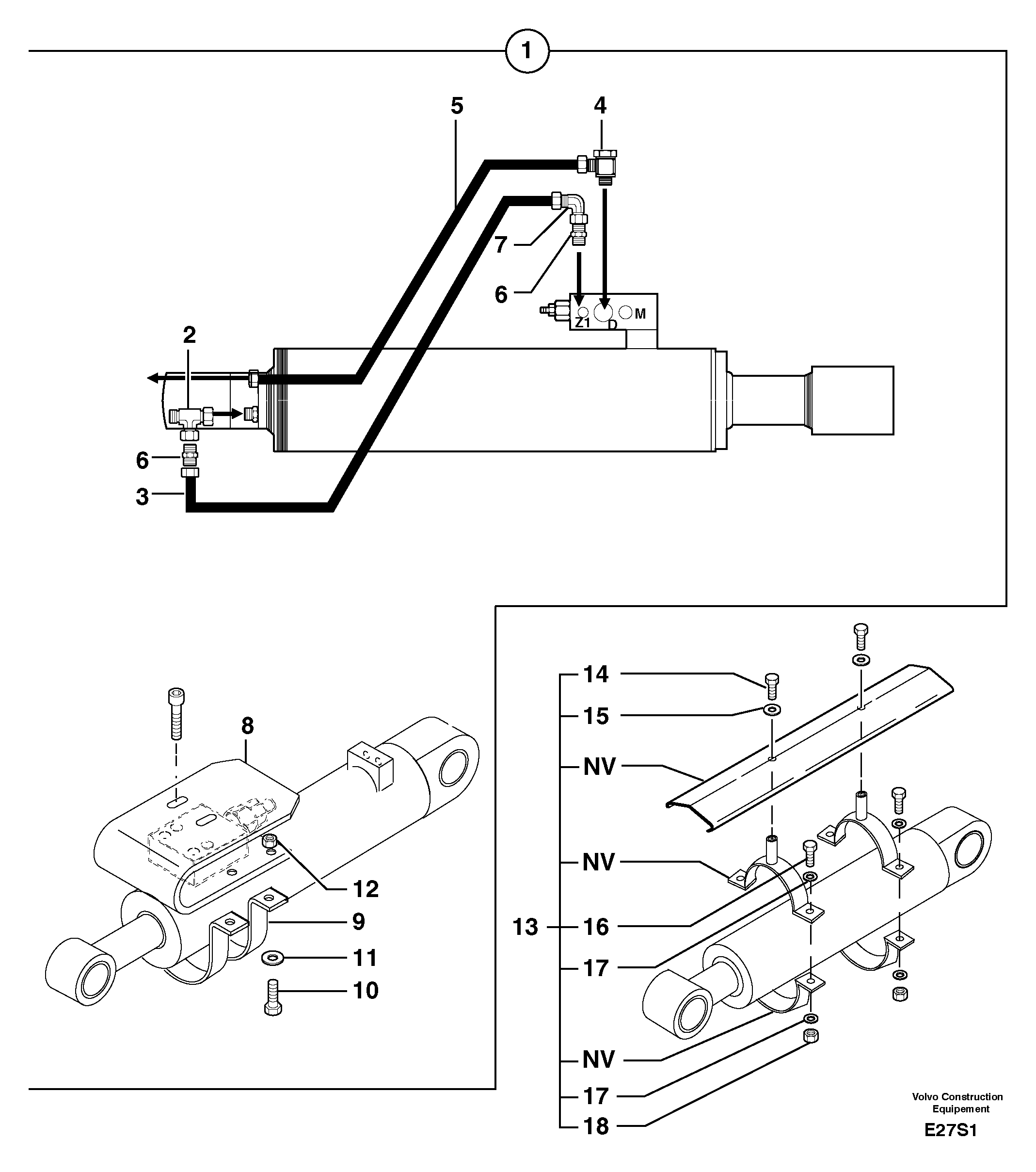 Схема запчастей Volvo EW50 - 13880 Supplement concerning handling operations / option EW50 TYPE 256