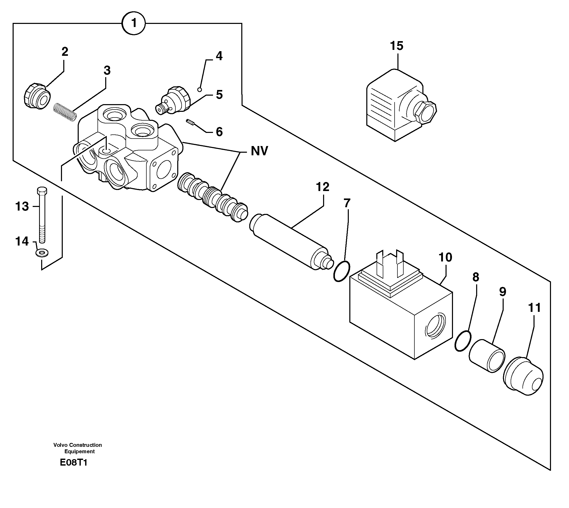 Схема запчастей Volvo EW50 - 26163 Slewing-offset selector switch EW50VV TYPE 256