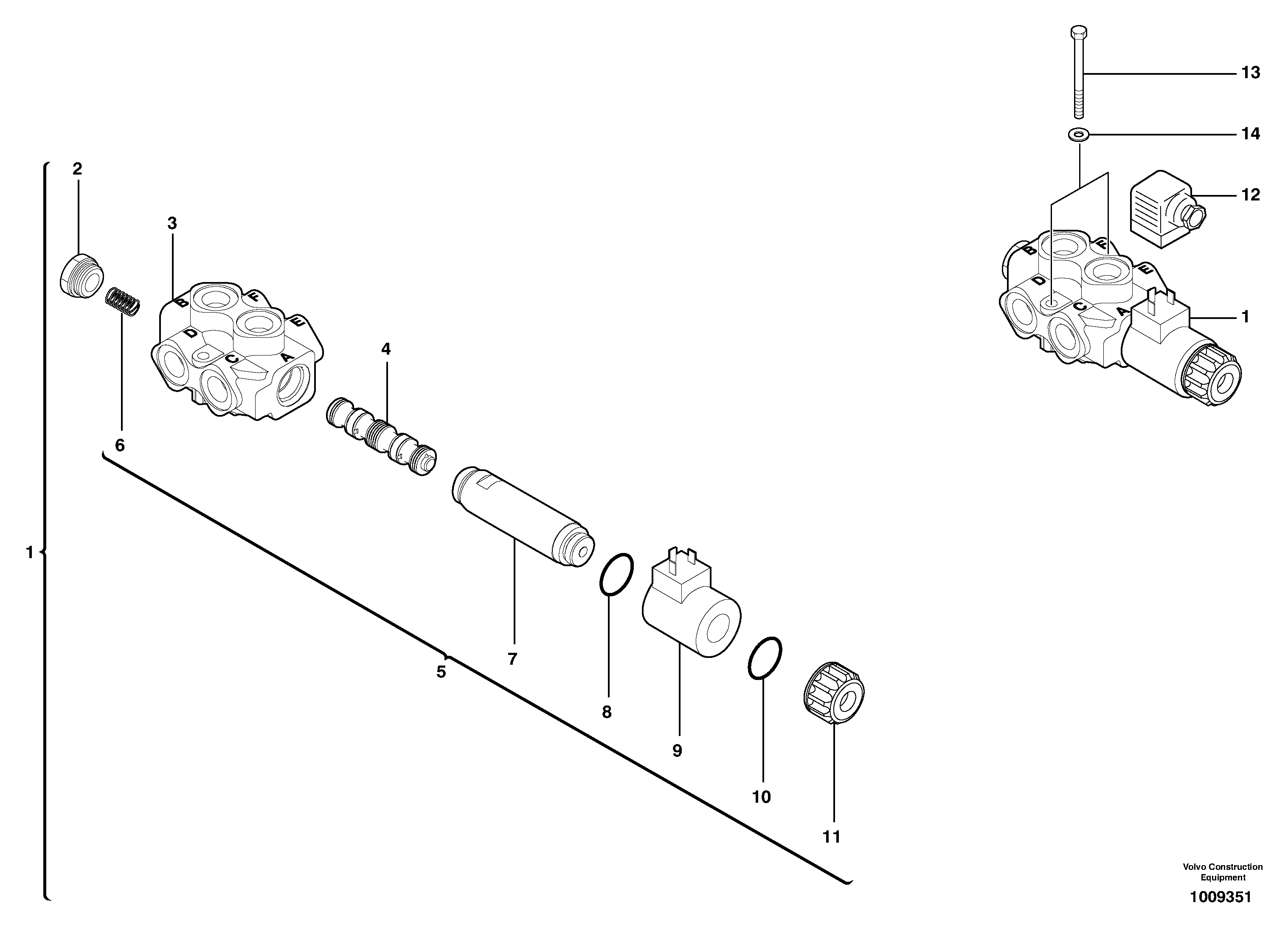 Схема запчастей Volvo EW50 - 26165 Slewing-offset selector switch EW50VV TYPE 256