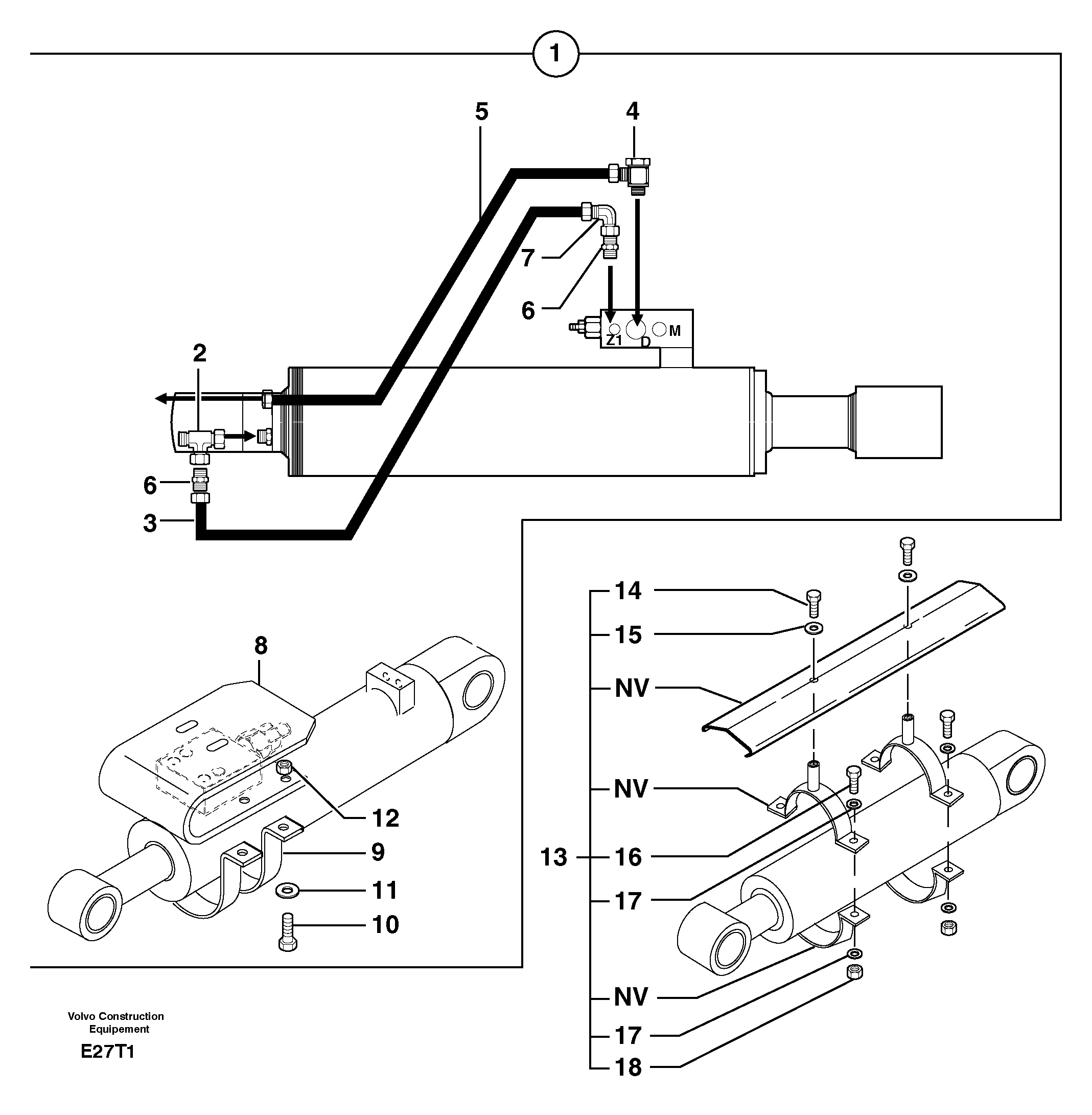 Схема запчастей Volvo EW50 - 36032 Supplement concerning handling operations / option EW50VV TYPE 256