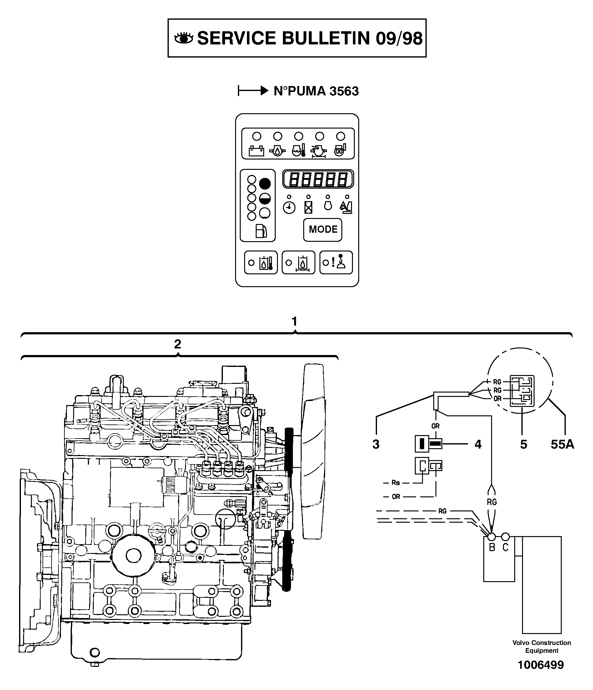 Схема запчастей Volvo EW50 - 14631 Двигатель в сборе (дизель) EW50 TYPE 256