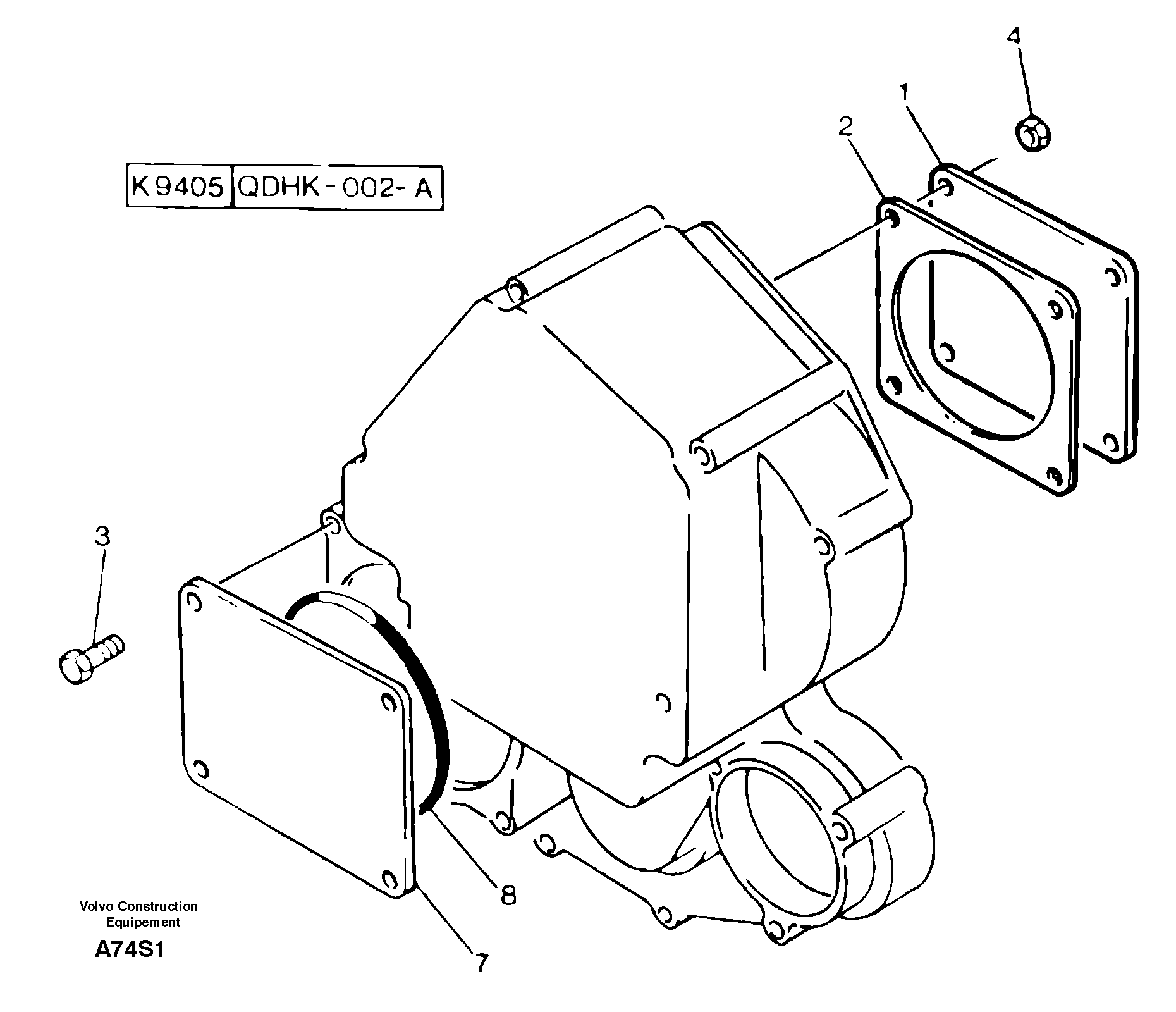 Схема запчастей Volvo EW50 - 14926 Ancillary attachment gear drive EW50 TYPE 256