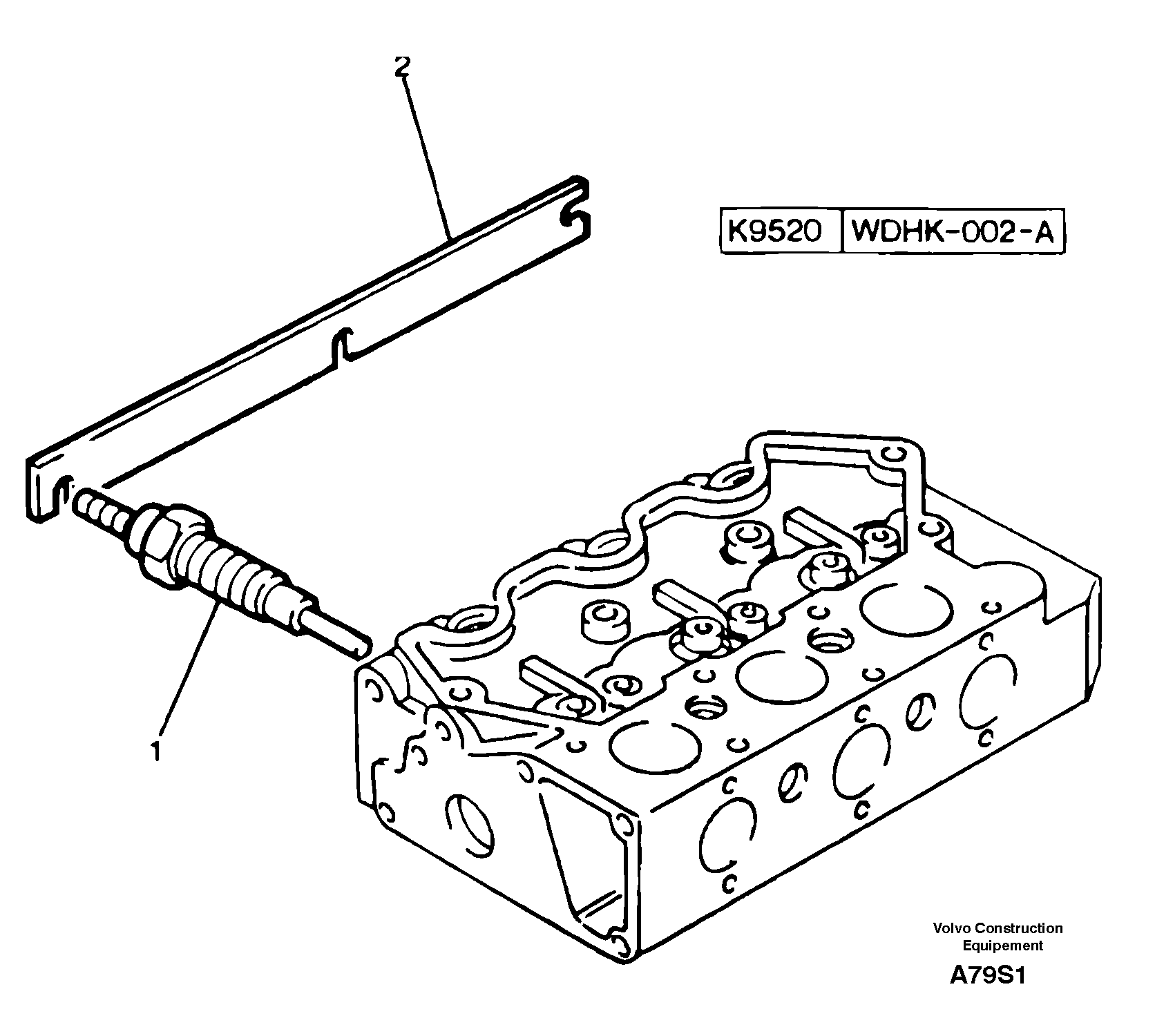 Схема запчастей Volvo EW50 - 12795 Cold-start system EW50 TYPE 256