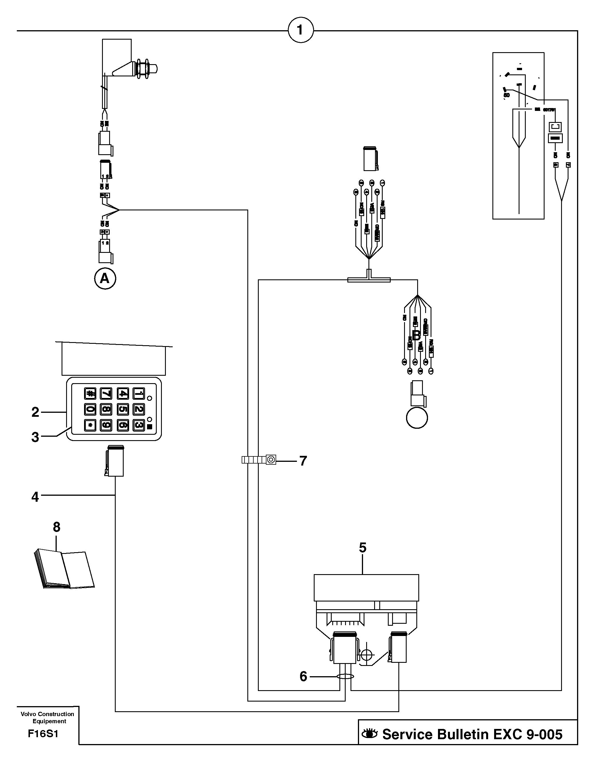 Схема запчастей Volvo EW50 - 12235 coded keypad ( anti-start ) / with Puma EW50 TYPE 256