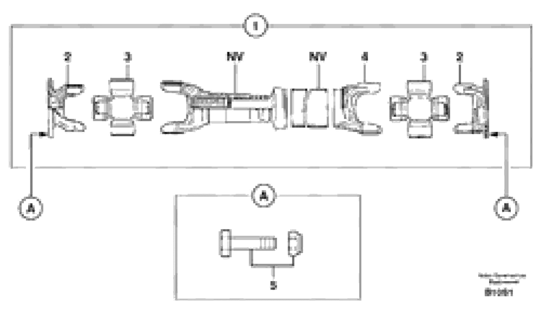 Схема запчастей Volvo EW50 - 12250 Вал карданный EW50 TYPE 256