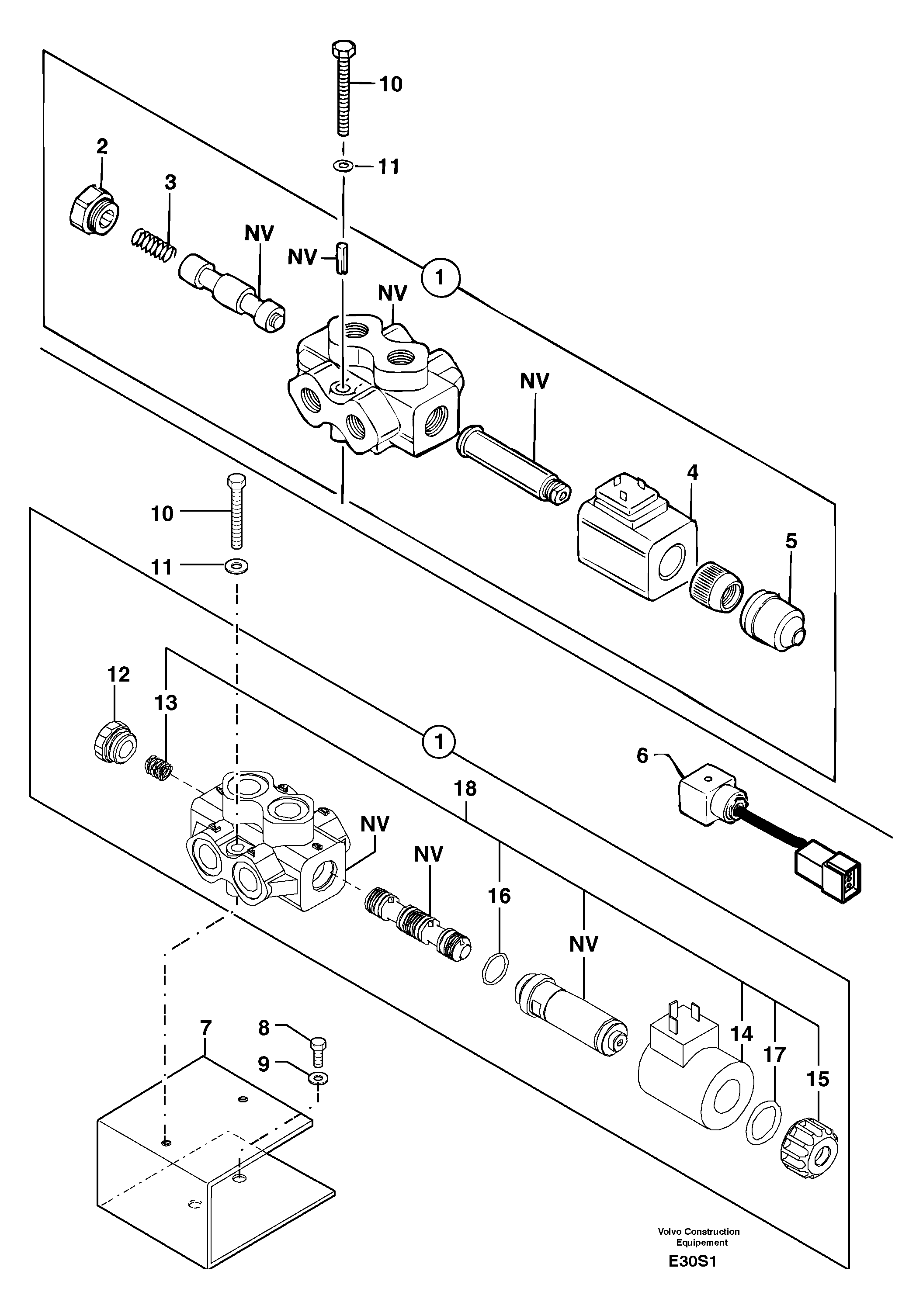 Схема запчастей Volvo EW50 - 12263 Selector / steering reversing EW50 TYPE 256