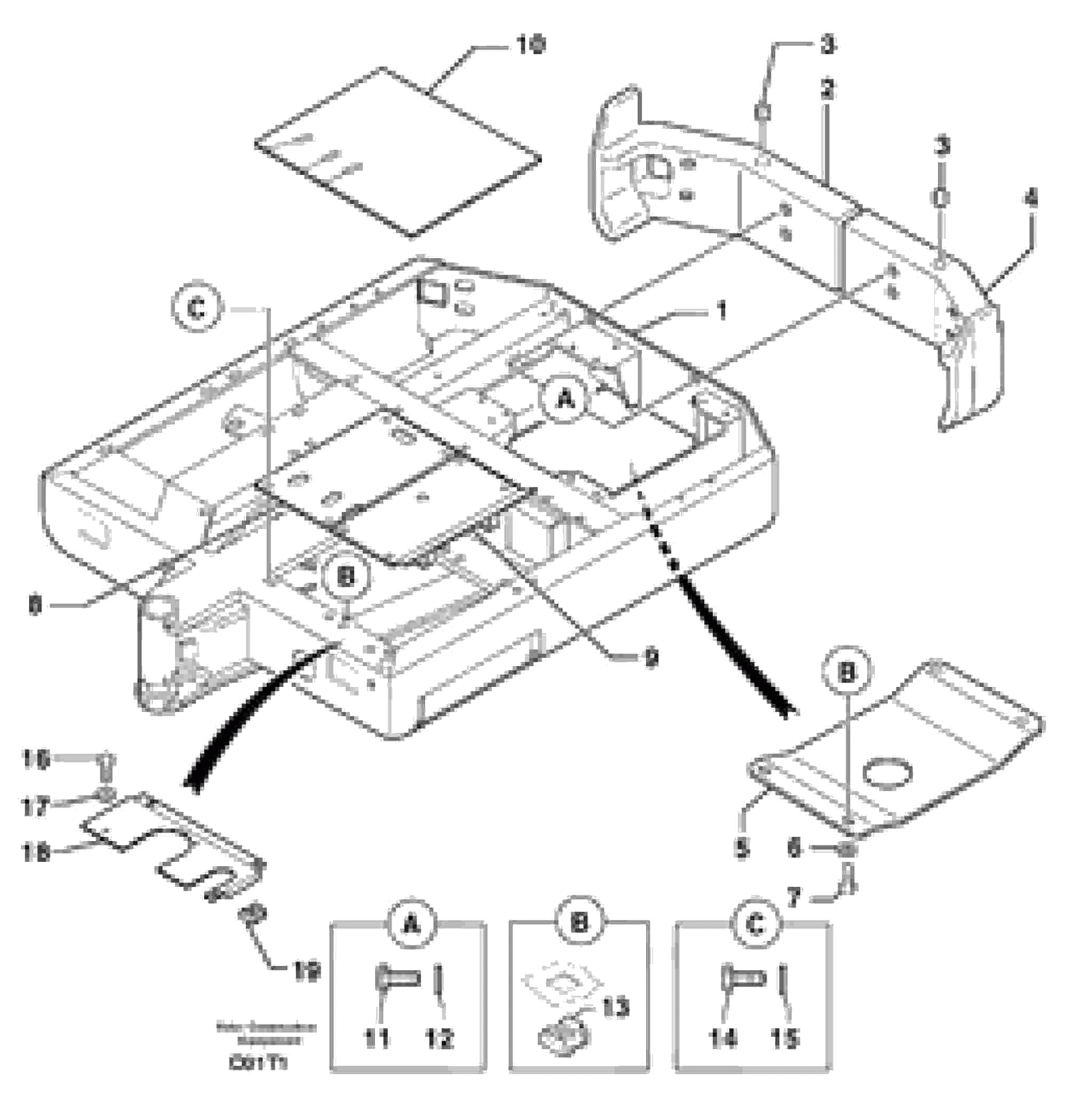 Схема запчастей Volvo EW50 - 31877 Platform EW50VV TYPE 256