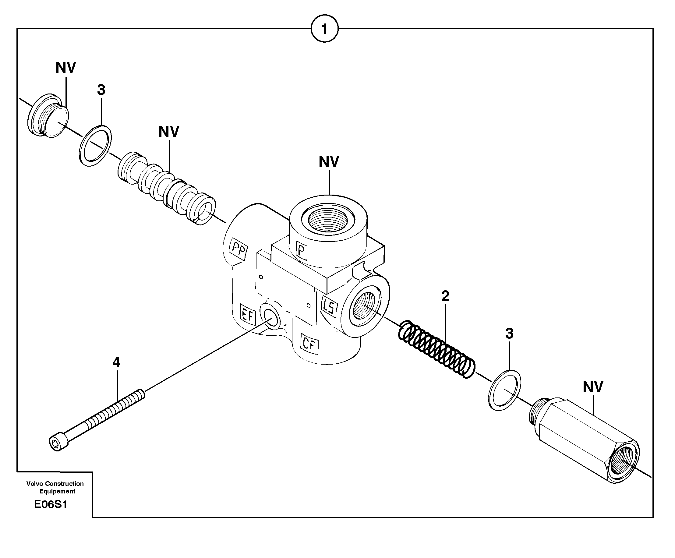 Схема запчастей Volvo EW50 - 6919 Датчик EW50 TYPE 256