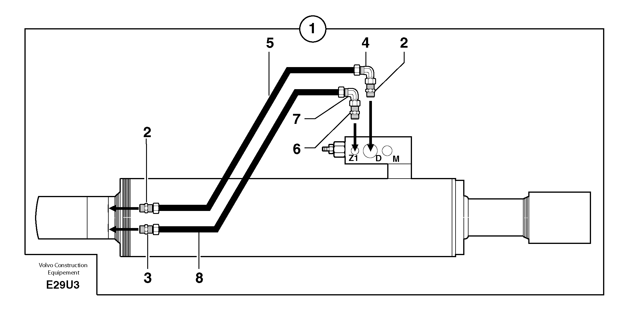 Схема запчастей Volvo EW70 - 17664 Supplement concerning handling operations / option EW70VV TYPE 262