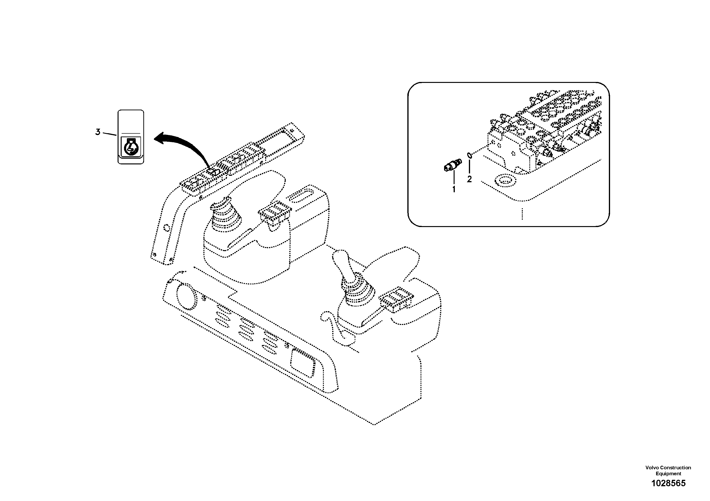 Схема запчастей Volvo ECR88 - 11188 Переключатель ECR88 S/N 14011-