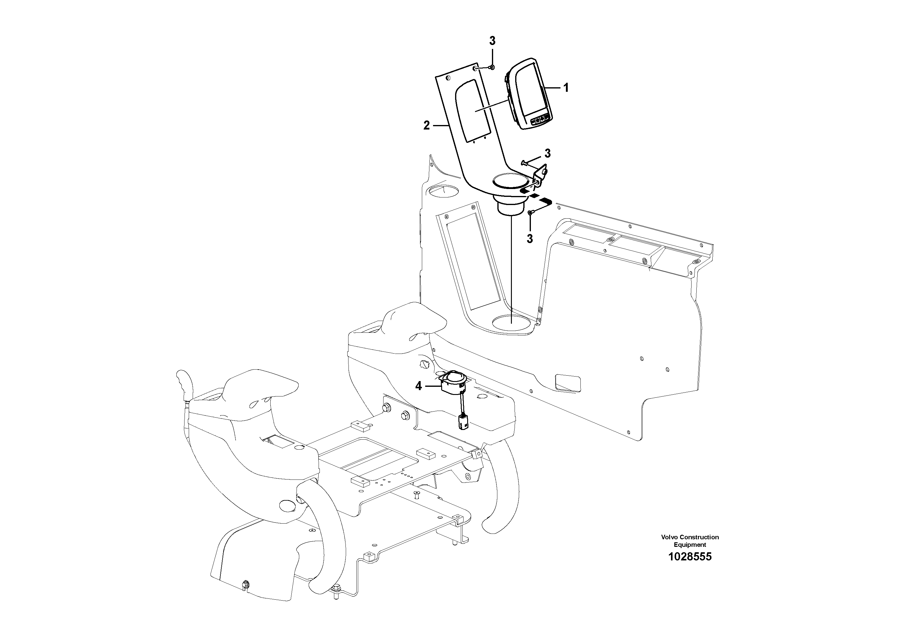 Схема запчастей Volvo ECR88 - 565 Переключатель ECR88 S/N 14011-