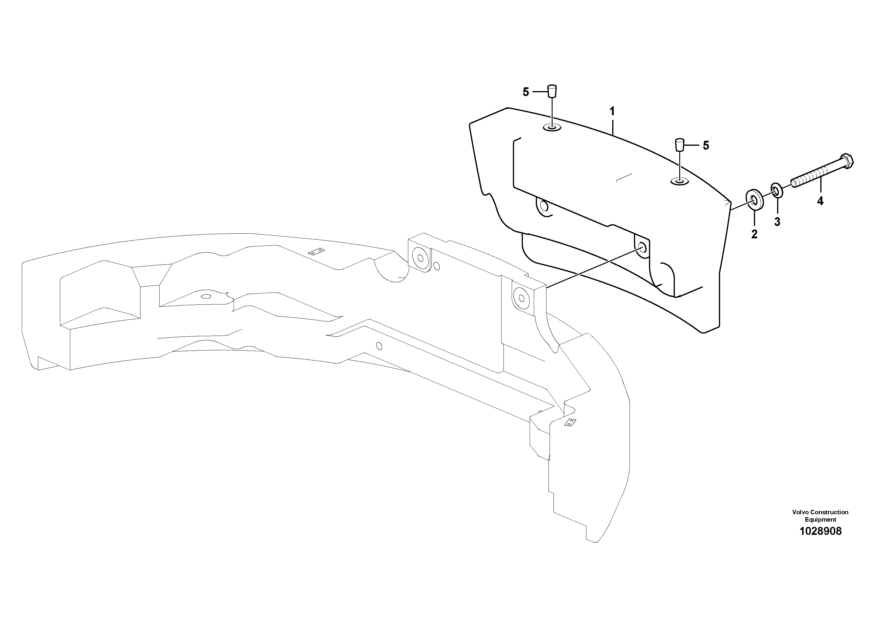 Схема запчастей Volvo ECR88 - 15097 Противовесы ECR88 S/N 14011-