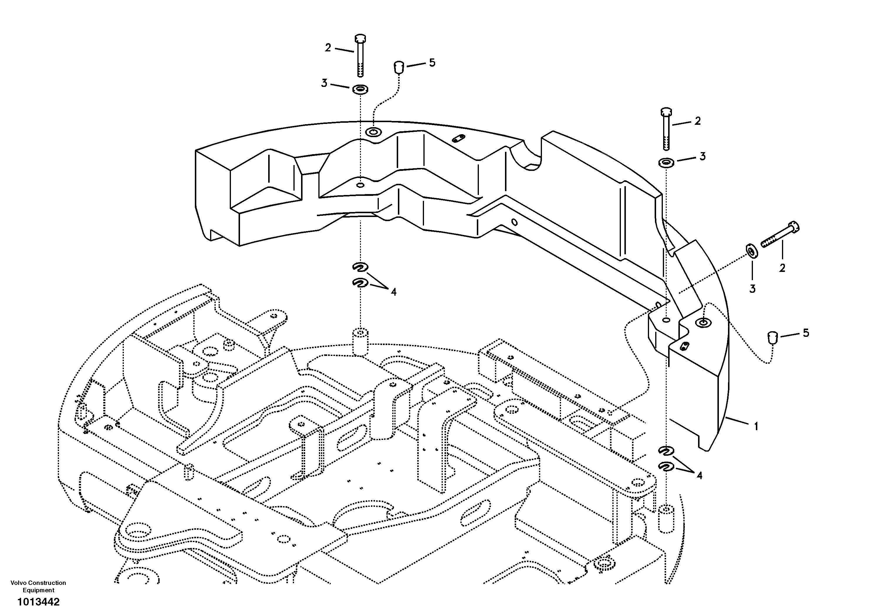 Схема запчастей Volvo ECR88 - 20152 Противовесы ECR88 S/N 14011-
