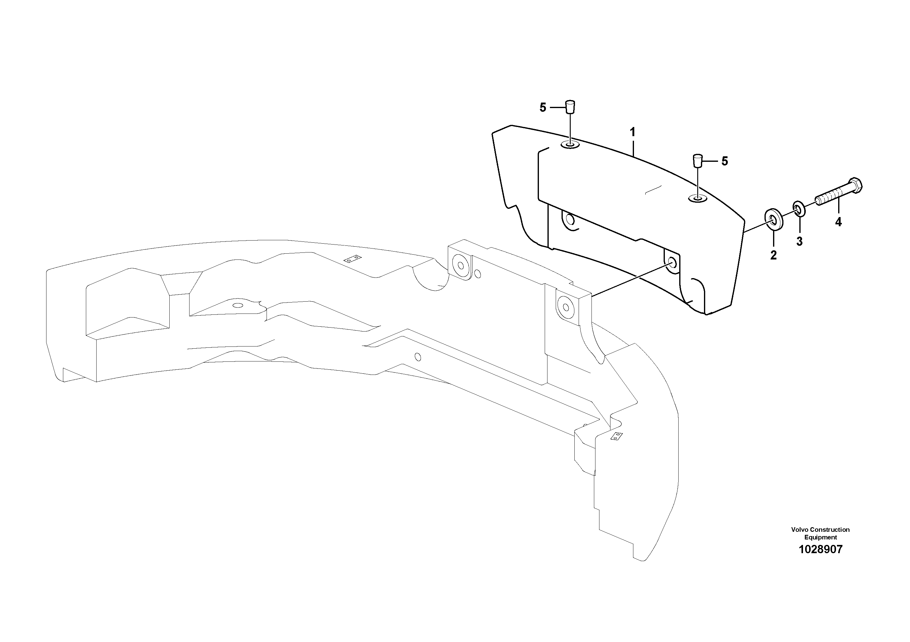Схема запчастей Volvo ECR88 - 20154 Противовесы ECR88 S/N 14011-