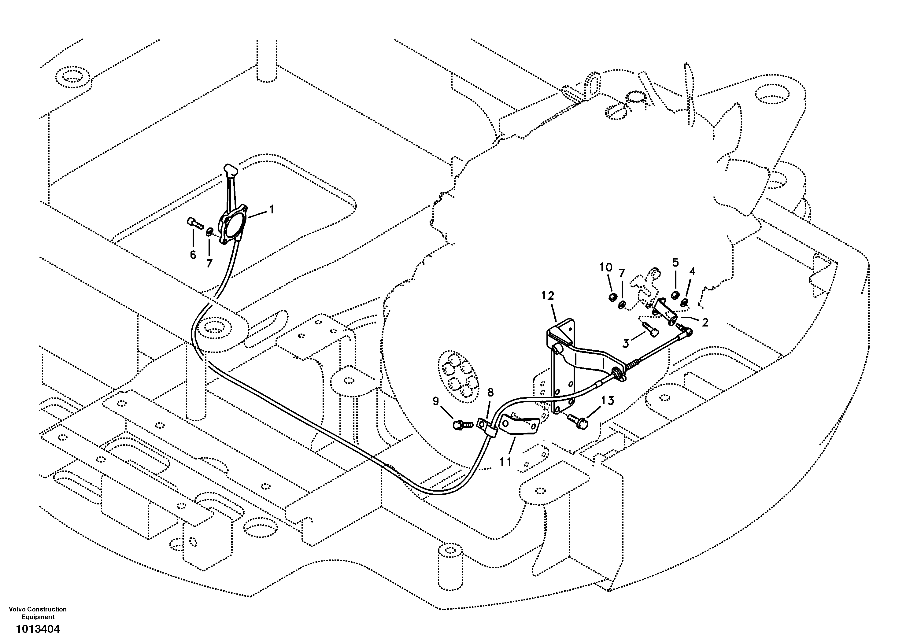 Схема запчастей Volvo ECR88 - 105036 Speed control ECR88 S/N 10001-14010