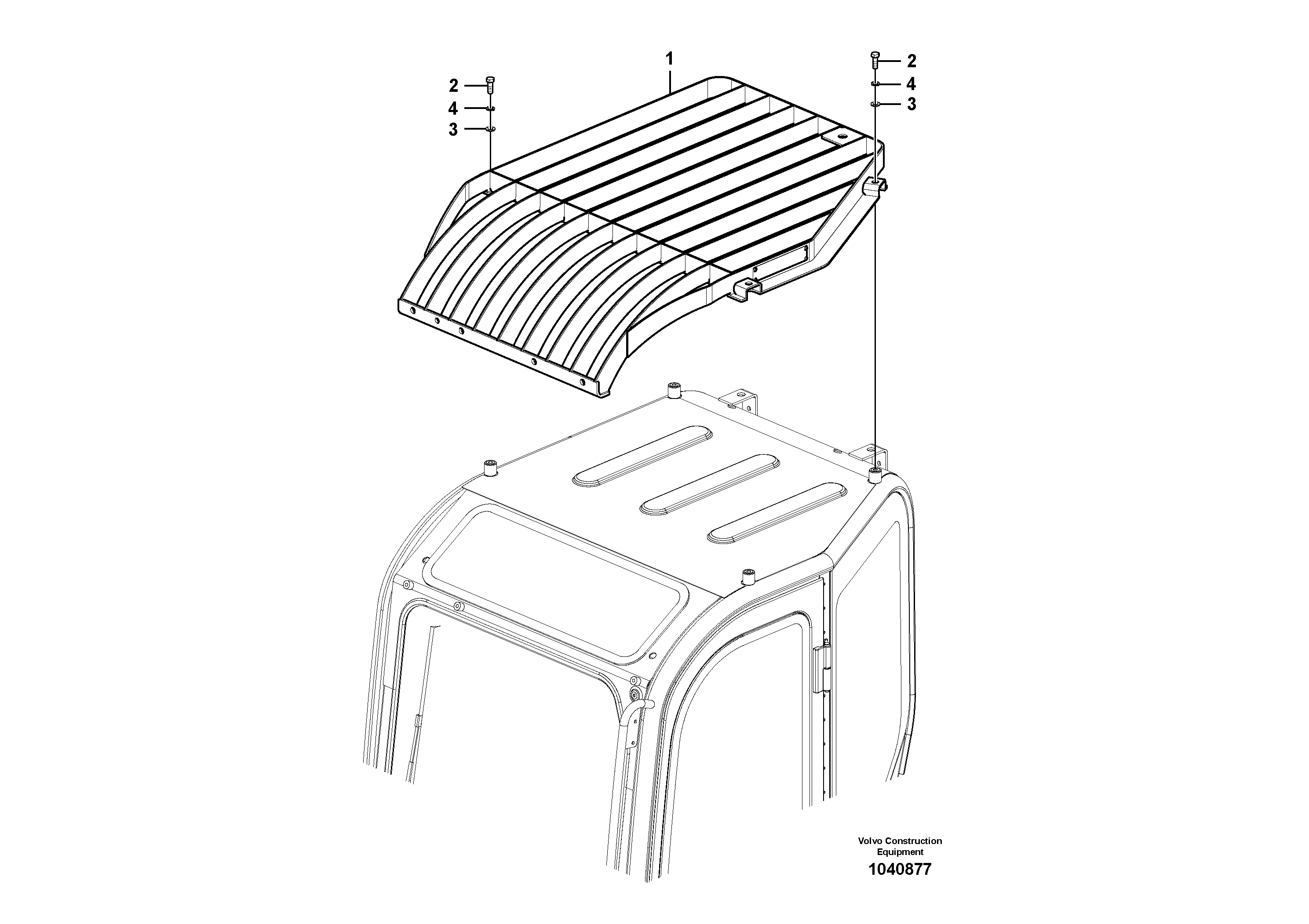 Схема запчастей Volvo ECR88 - 55327 Fops, protecting equipment ECR88 S/N 14011-