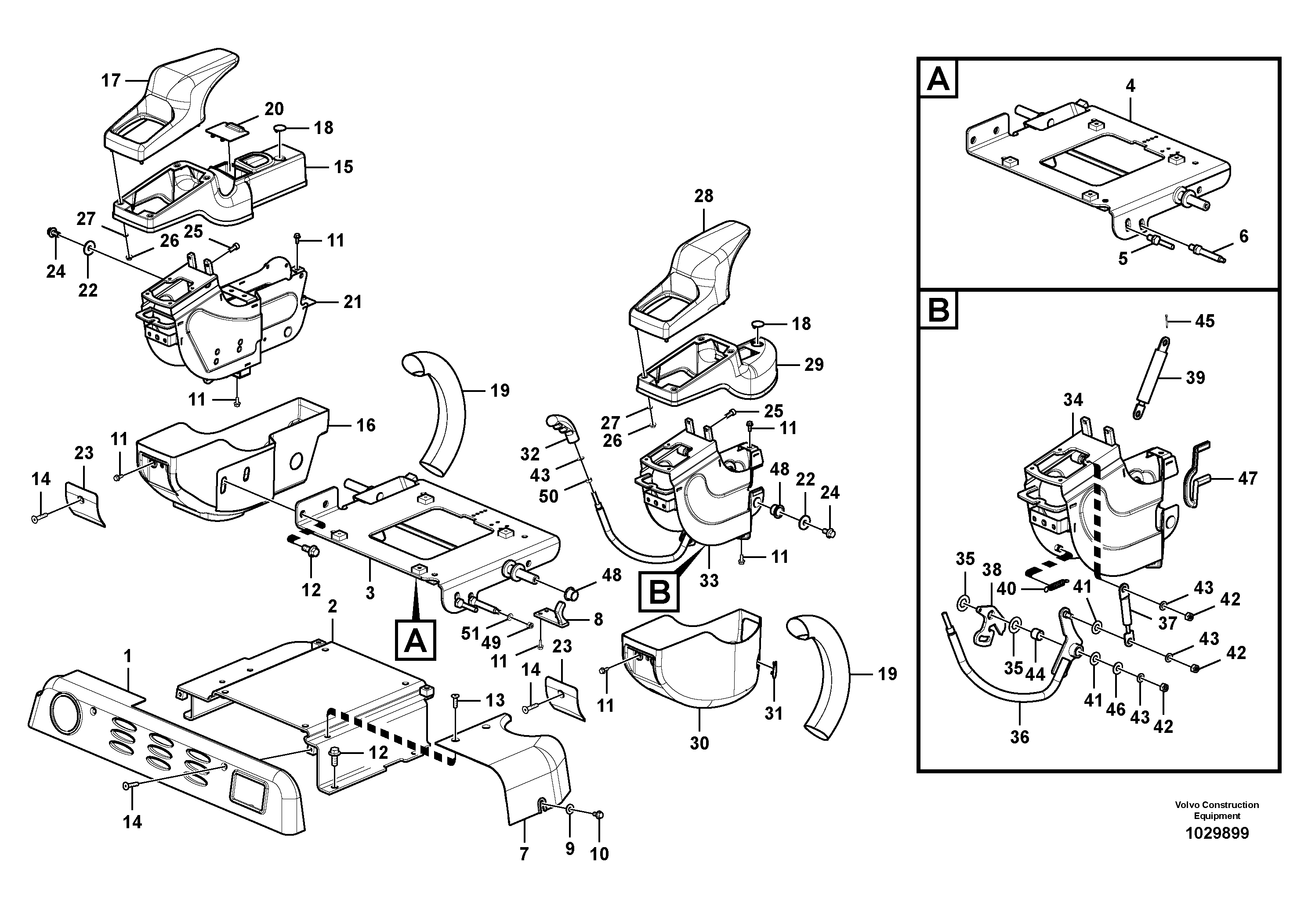 Схема запчастей Volvo ECR88 - 102618 Instrument panel, control panel ECR88 S/N 14011-