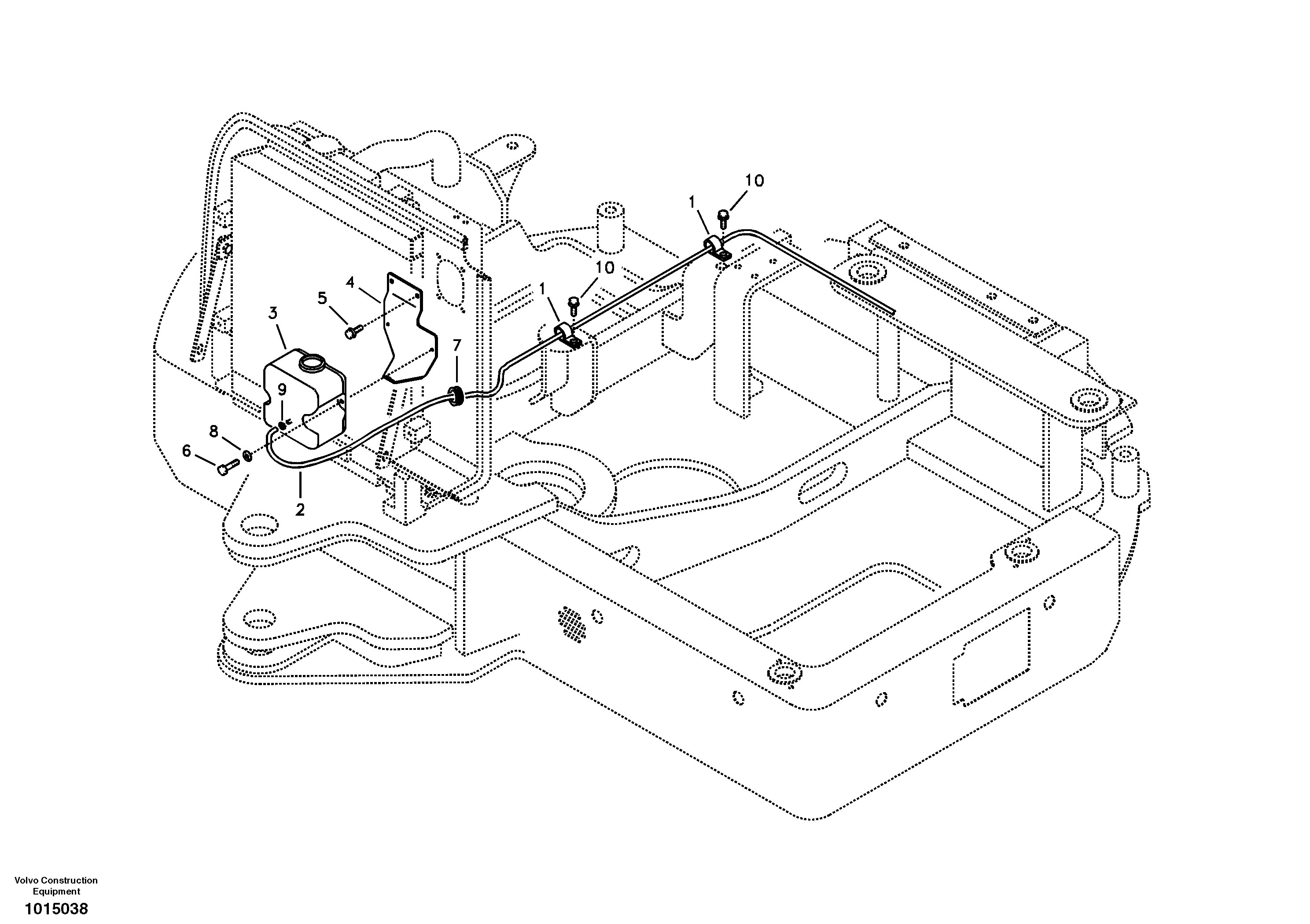 Схема запчастей Volvo ECR88 - 30605 Шайба лобового стекла (ветрового) ECR88 S/N 10001-14010