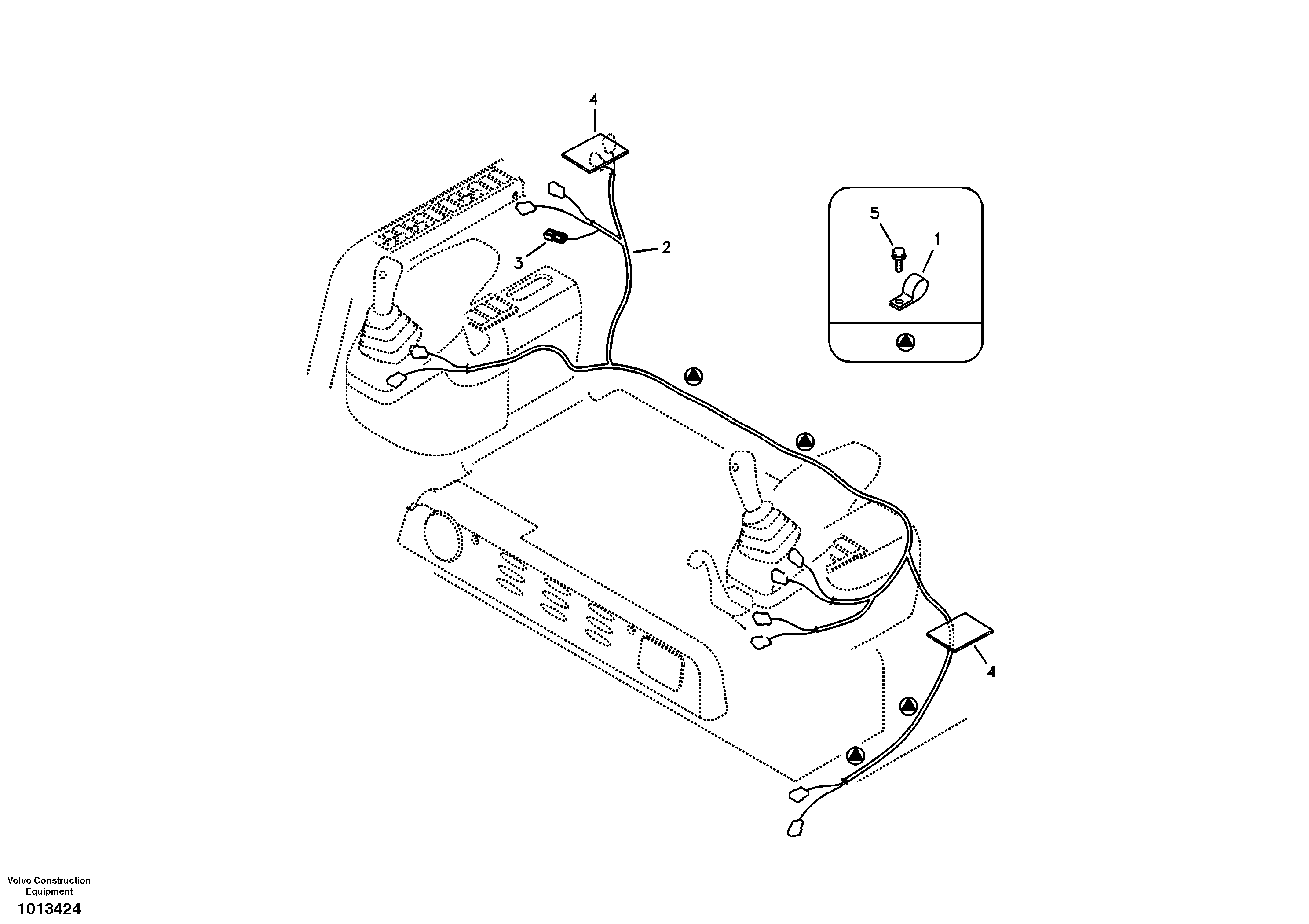 Схема запчастей Volvo ECR88 - 94716 Cable and wire harness, instrument panel ECR88 S/N 10001-14010