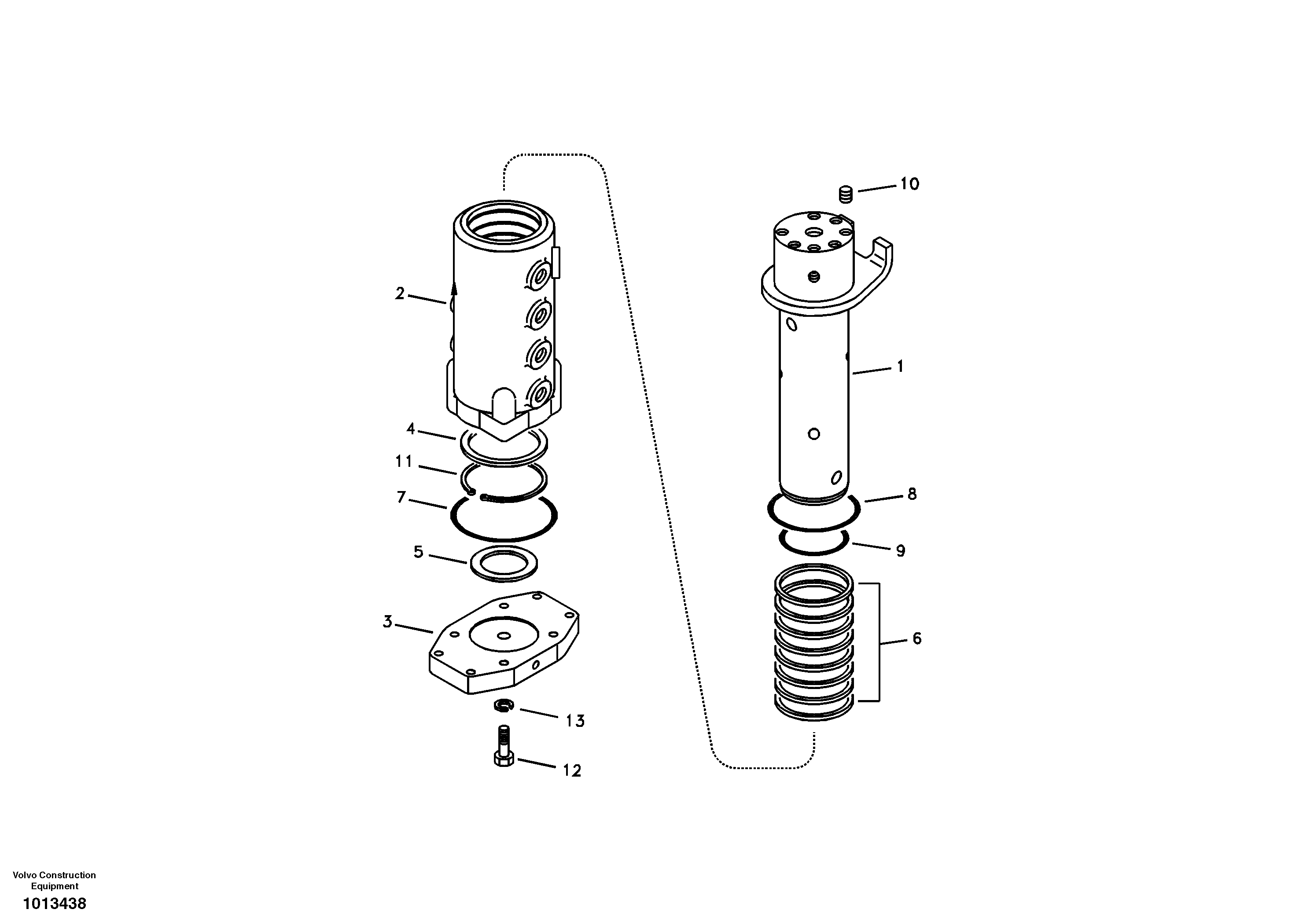 Схема запчастей Volvo ECR88 - 34068 Шарнир поворотный ECR88 S/N 10001-14010