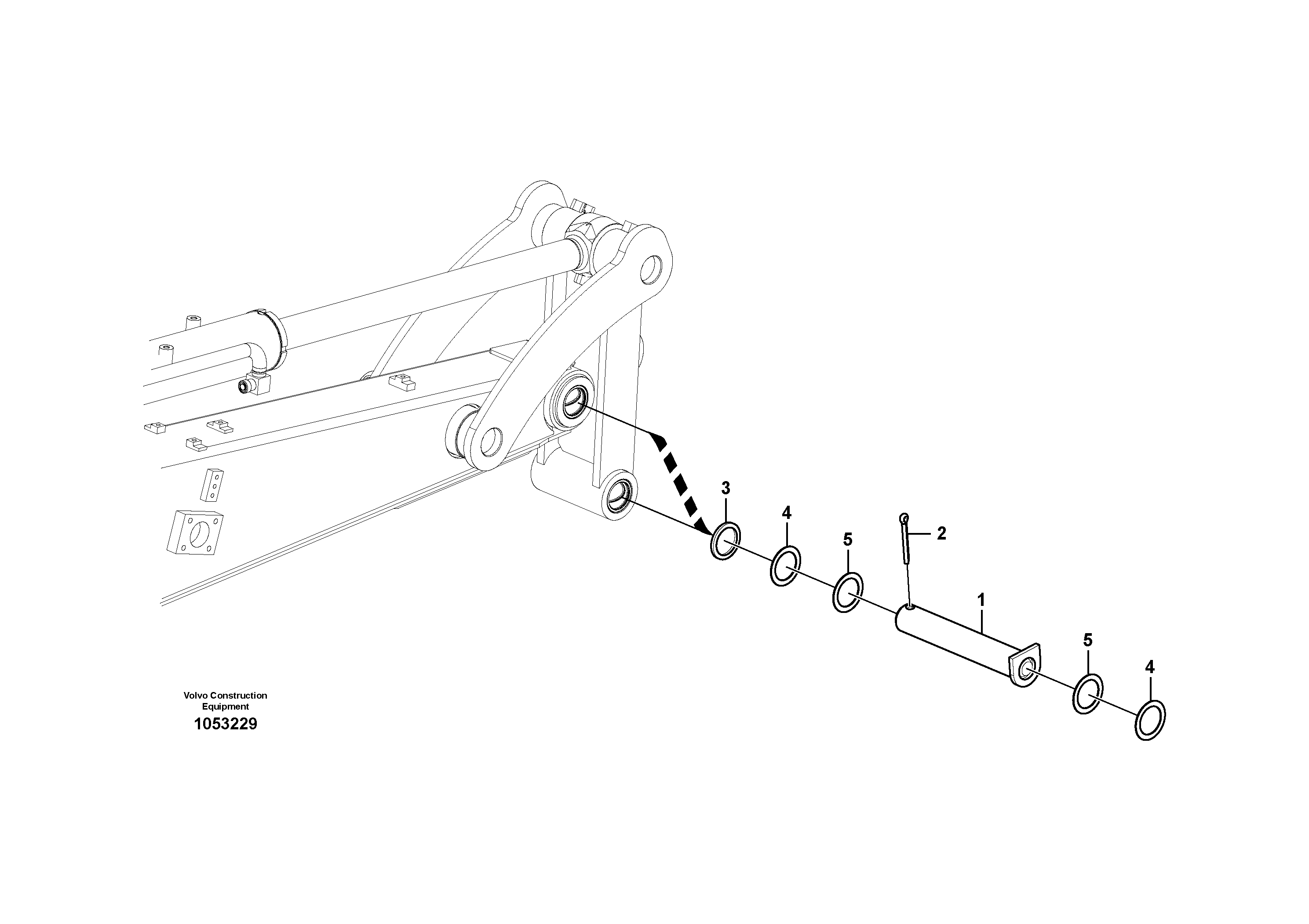 Схема запчастей Volvo ECR88 - 64988 Linkage for no bucket ECR88 S/N 14011-