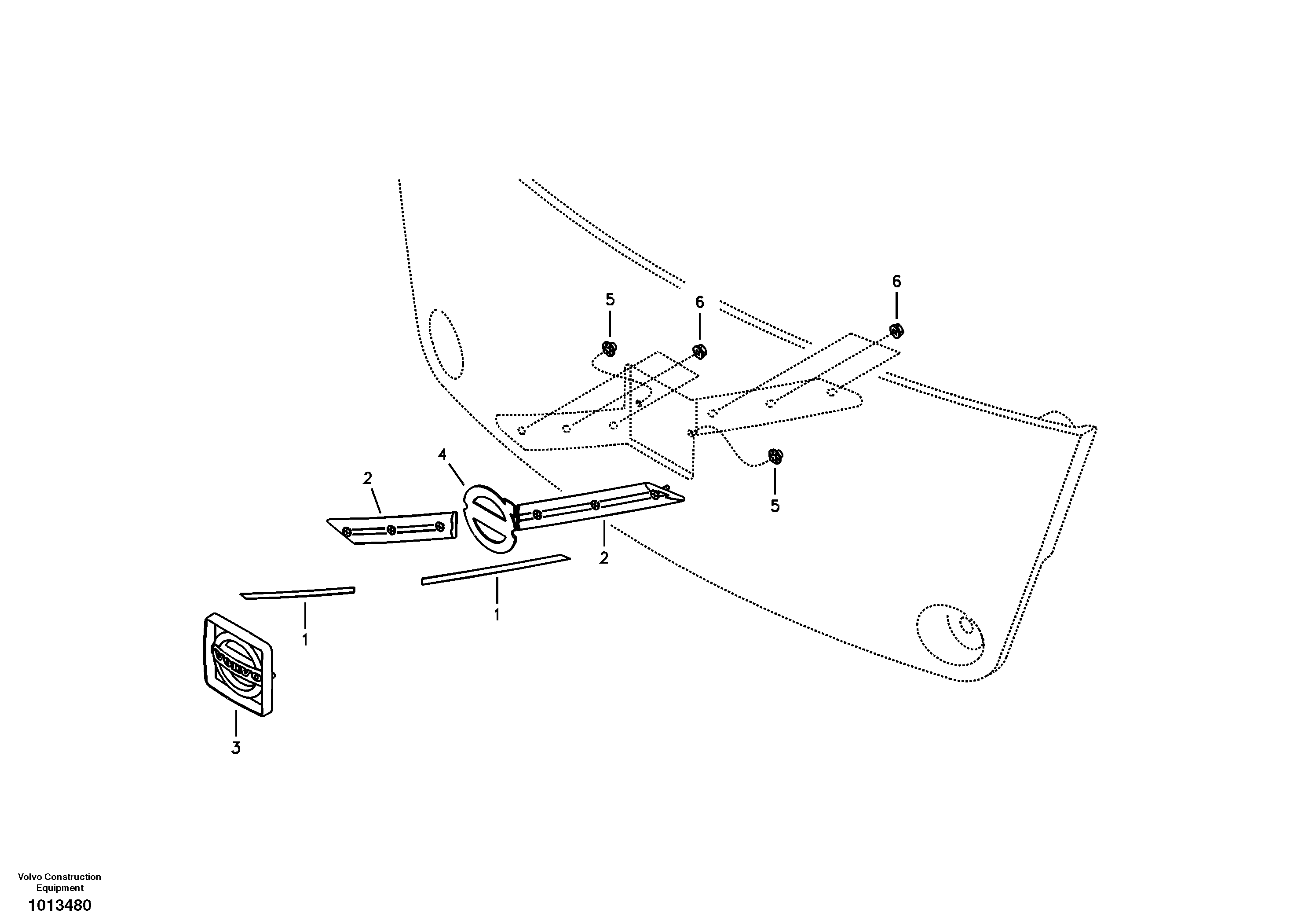 Схема запчастей Volvo ECR88 - 35995 Decal, Volvo Emblem ECR88 S/N 10001-14010