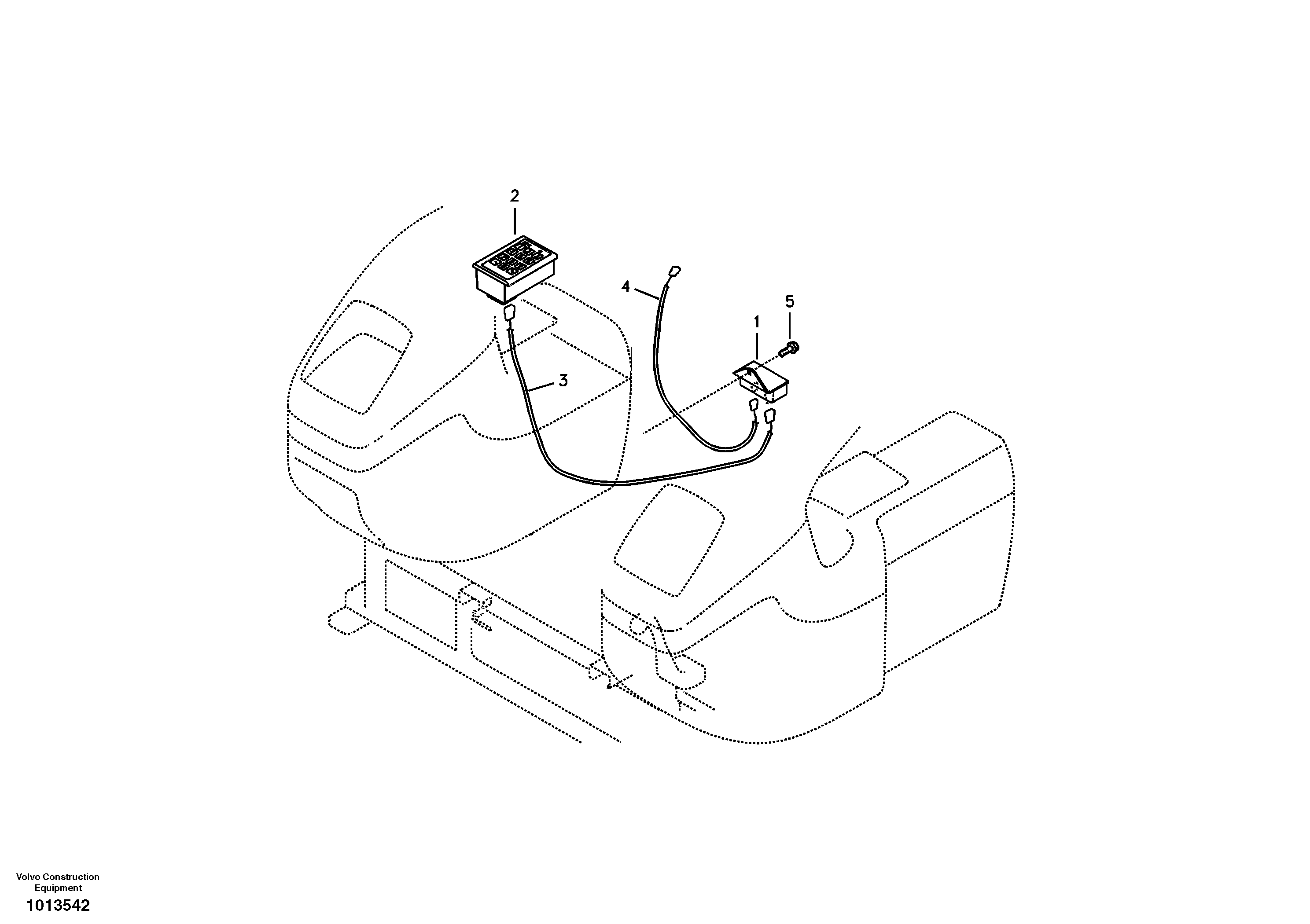 Схема запчастей Volvo ECR88 - 31655 Antitheft system ECR88 S/N 10001-14010
