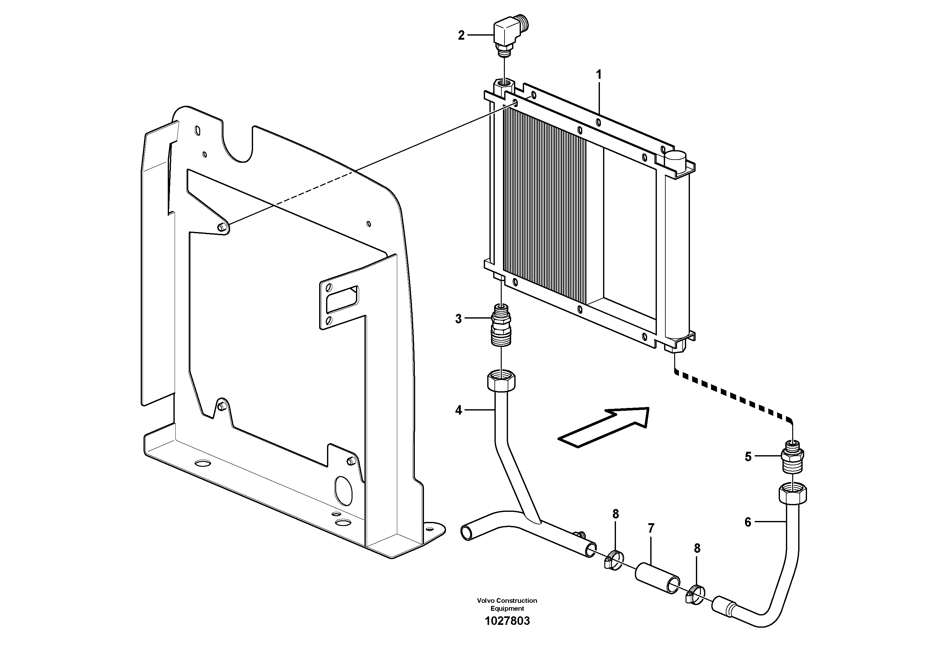 Схема запчастей Volvo EC35C - 24226 Масляный радиатор EC35C