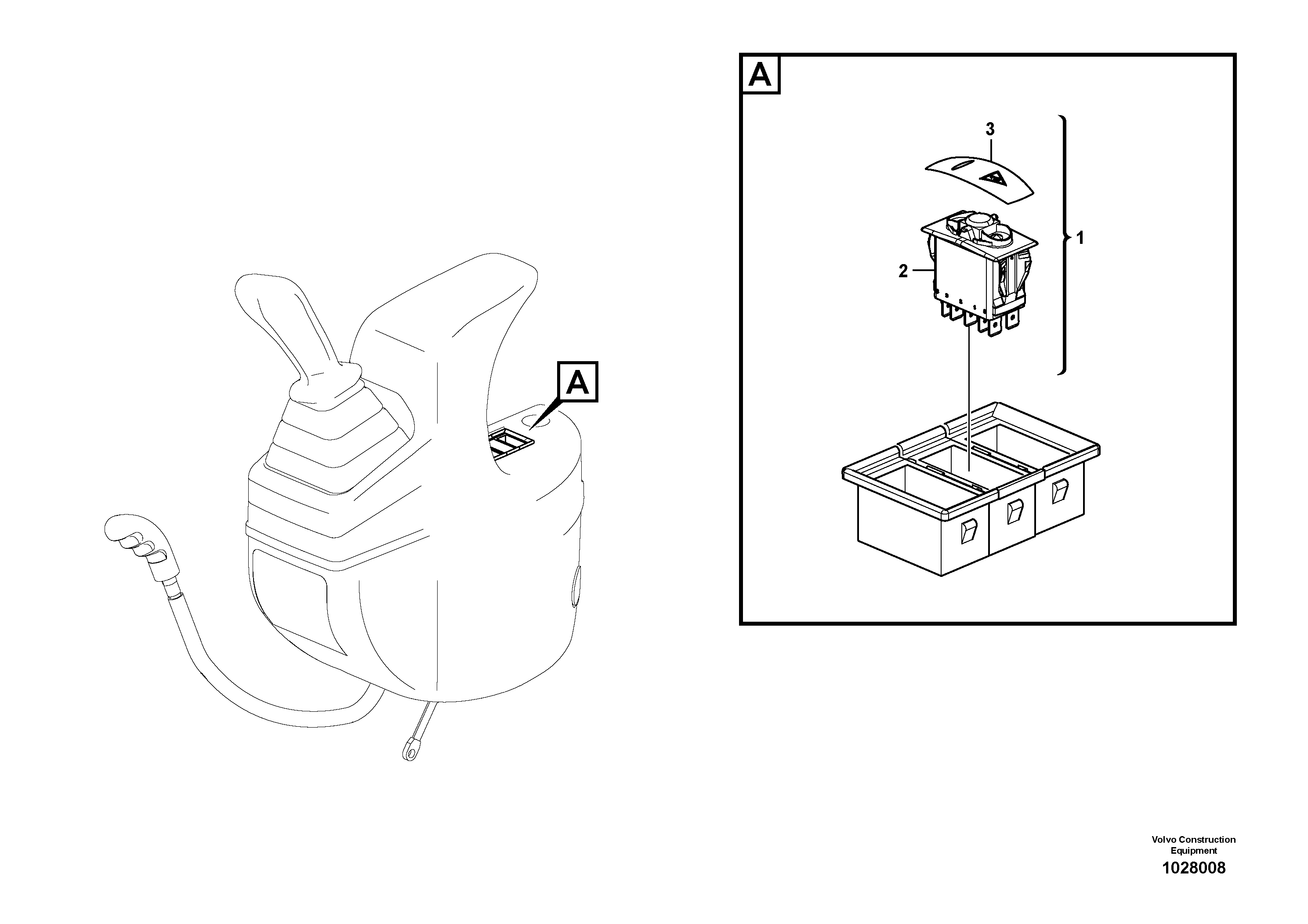 Схема запчастей Volvo EC35C - 99382 Switch for overload warning EC35C