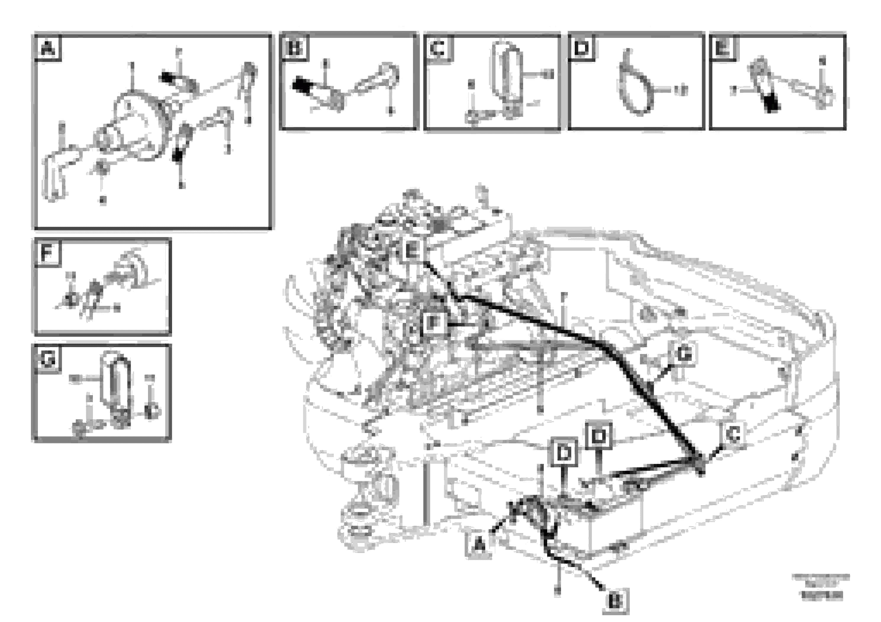 Схема запчастей Volvo EC35C - 86388 Battery cable and main switch EC35C