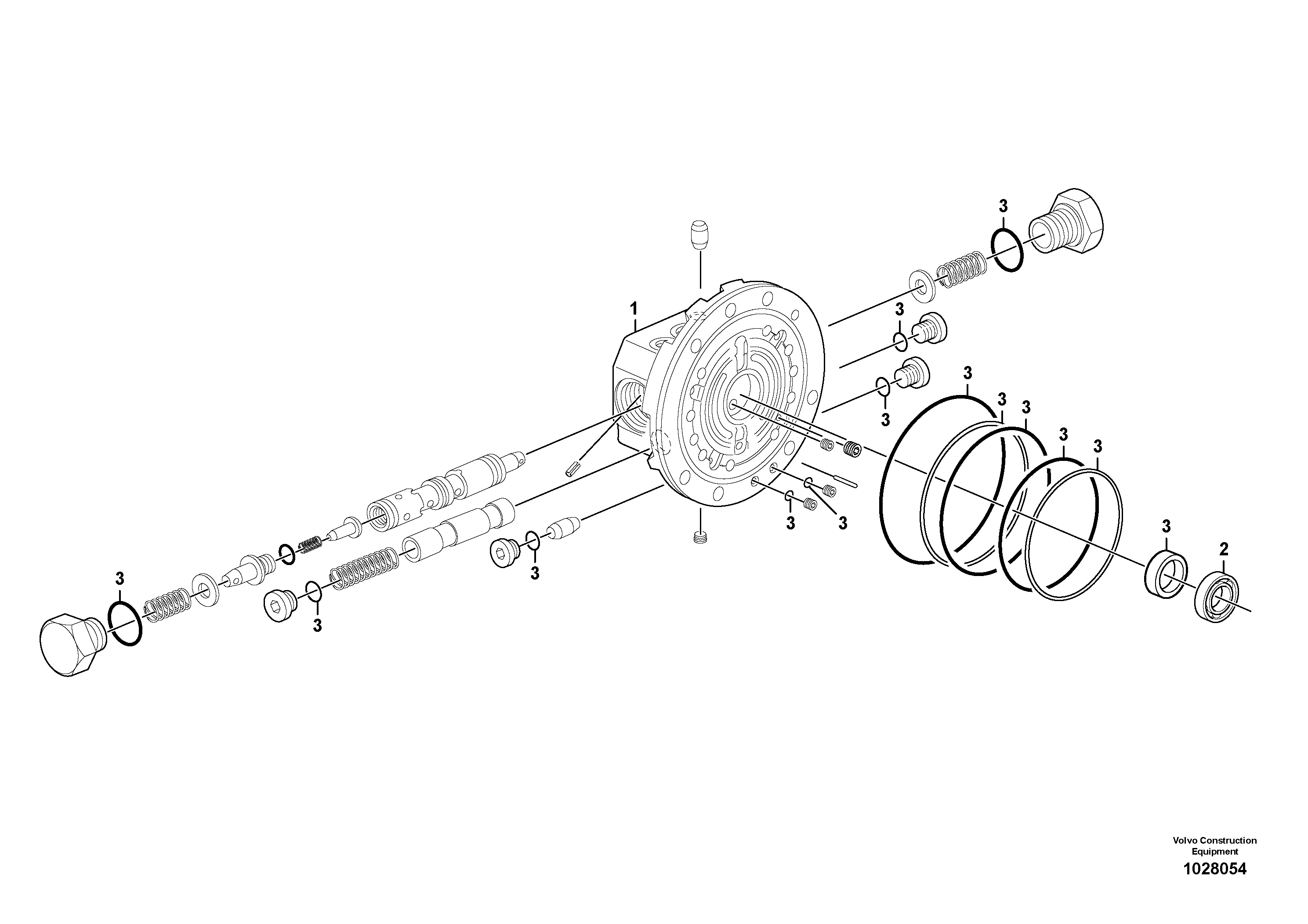 Схема запчастей Volvo EC35C - 26391 Клапан регулирующий (распределительный) EC35C