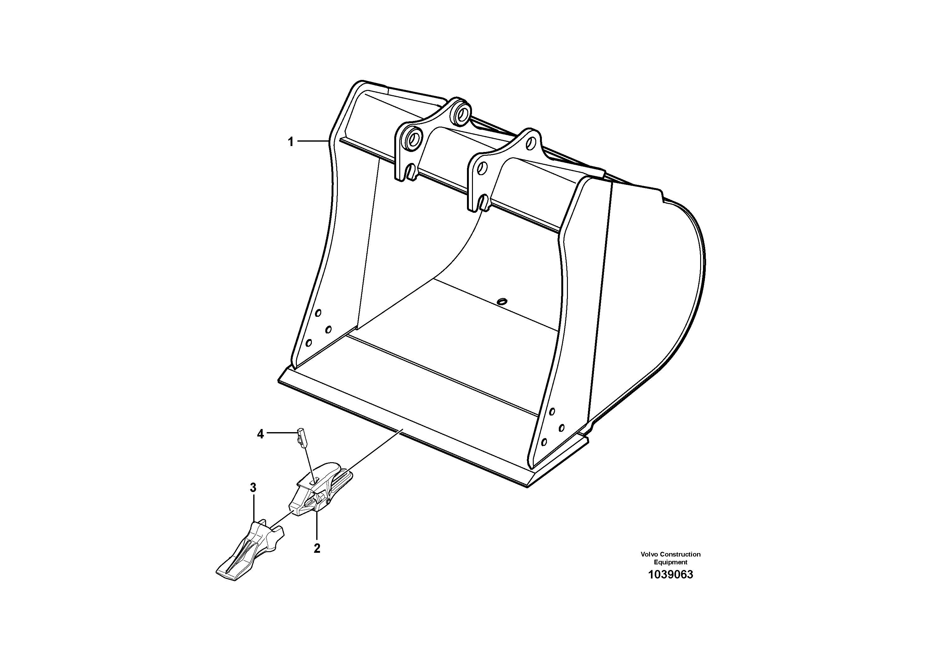 Схема запчастей Volvo EC35C - 50272 Ковш EC35C