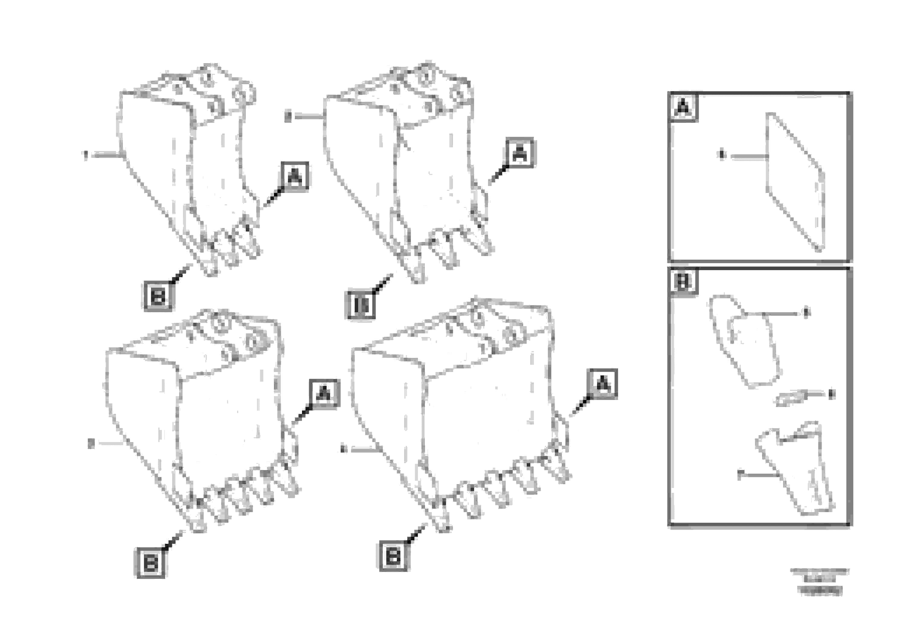 Схема запчастей Volvo EC35C - 51519 Ковш EC35C