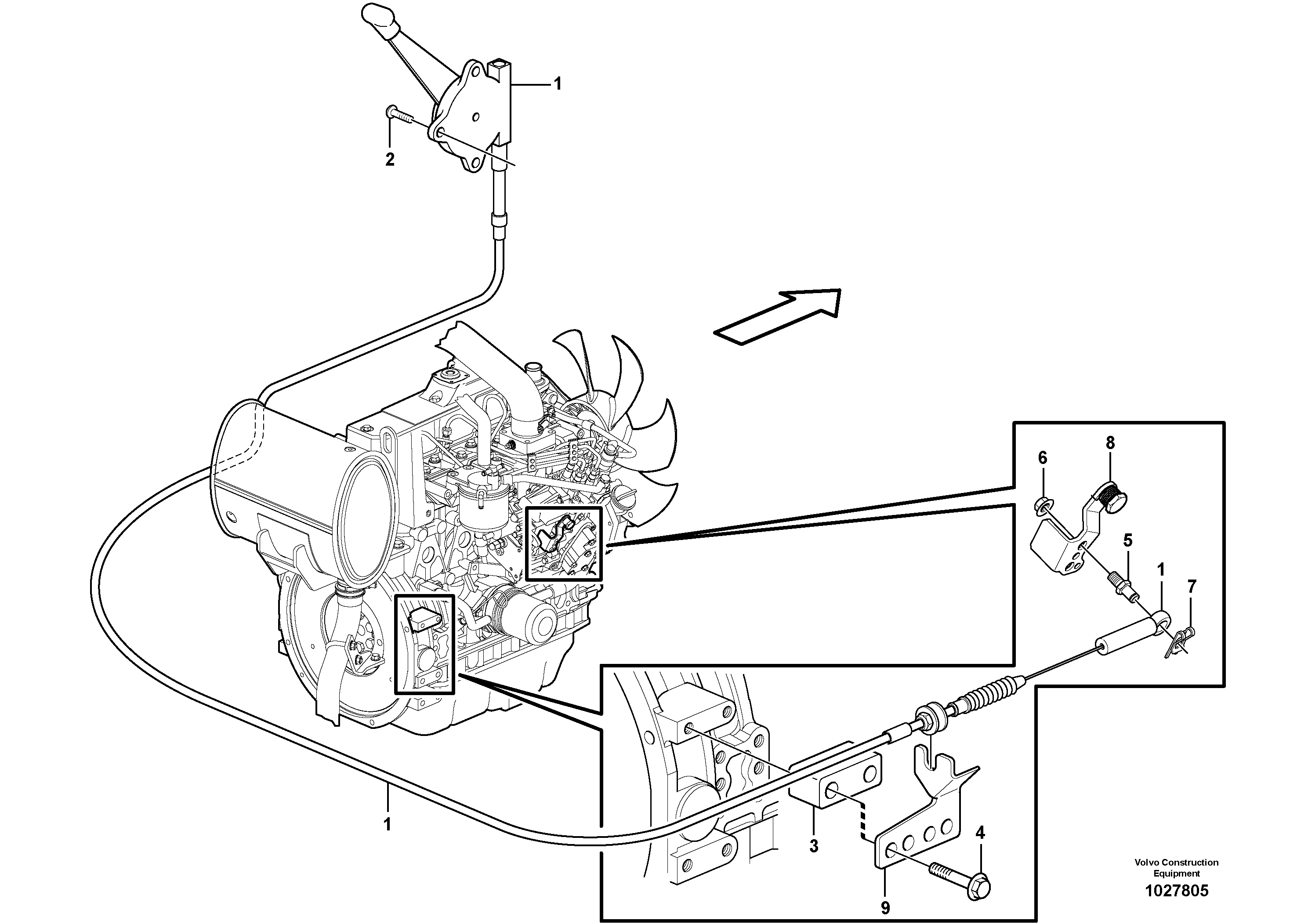 Схема запчастей Volvo ECR48C - 72499 Hand throttle ECR48C