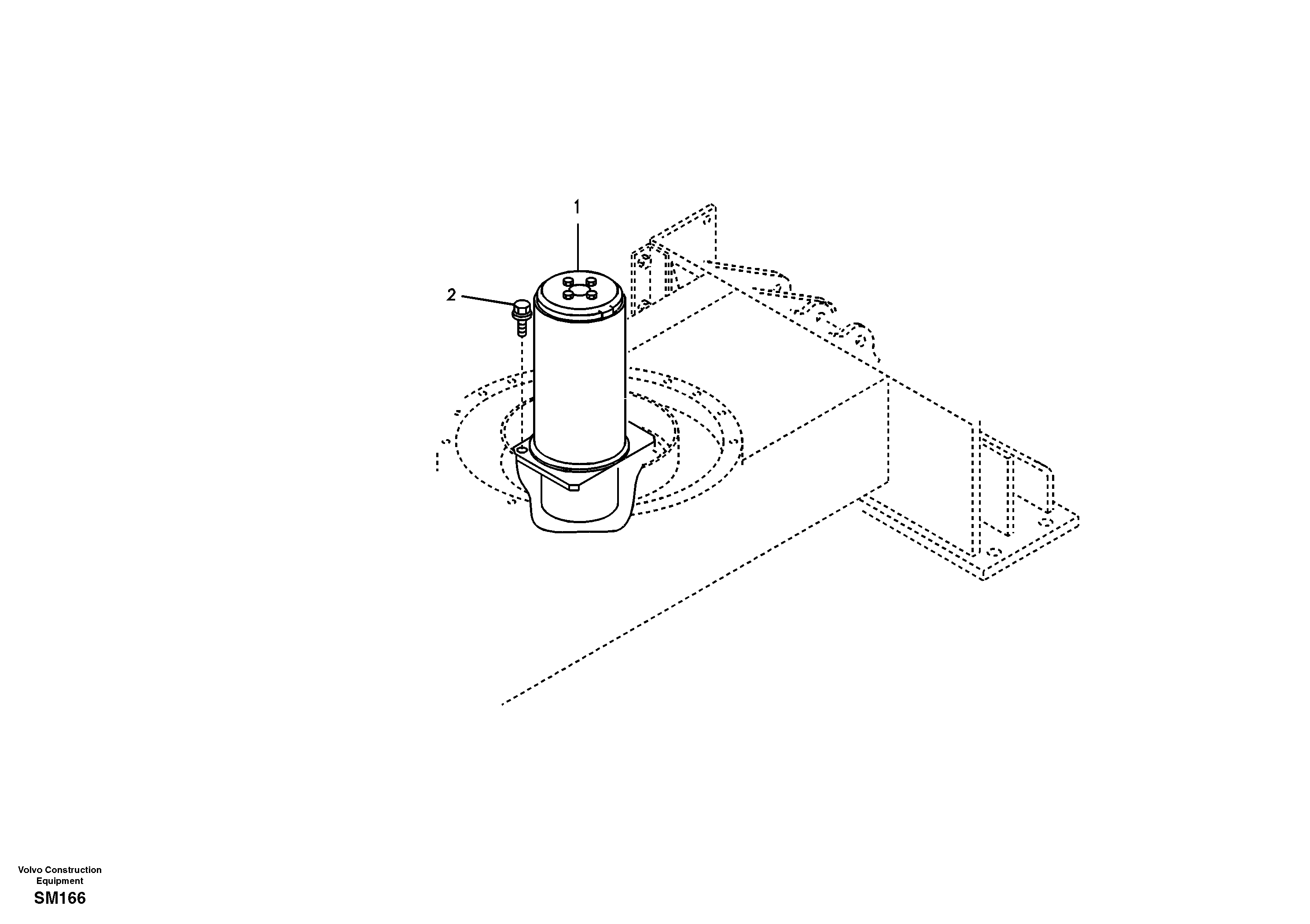 Схема запчастей Volvo EW55 SER NO 5630- - 12416 Turning joint, mounting 