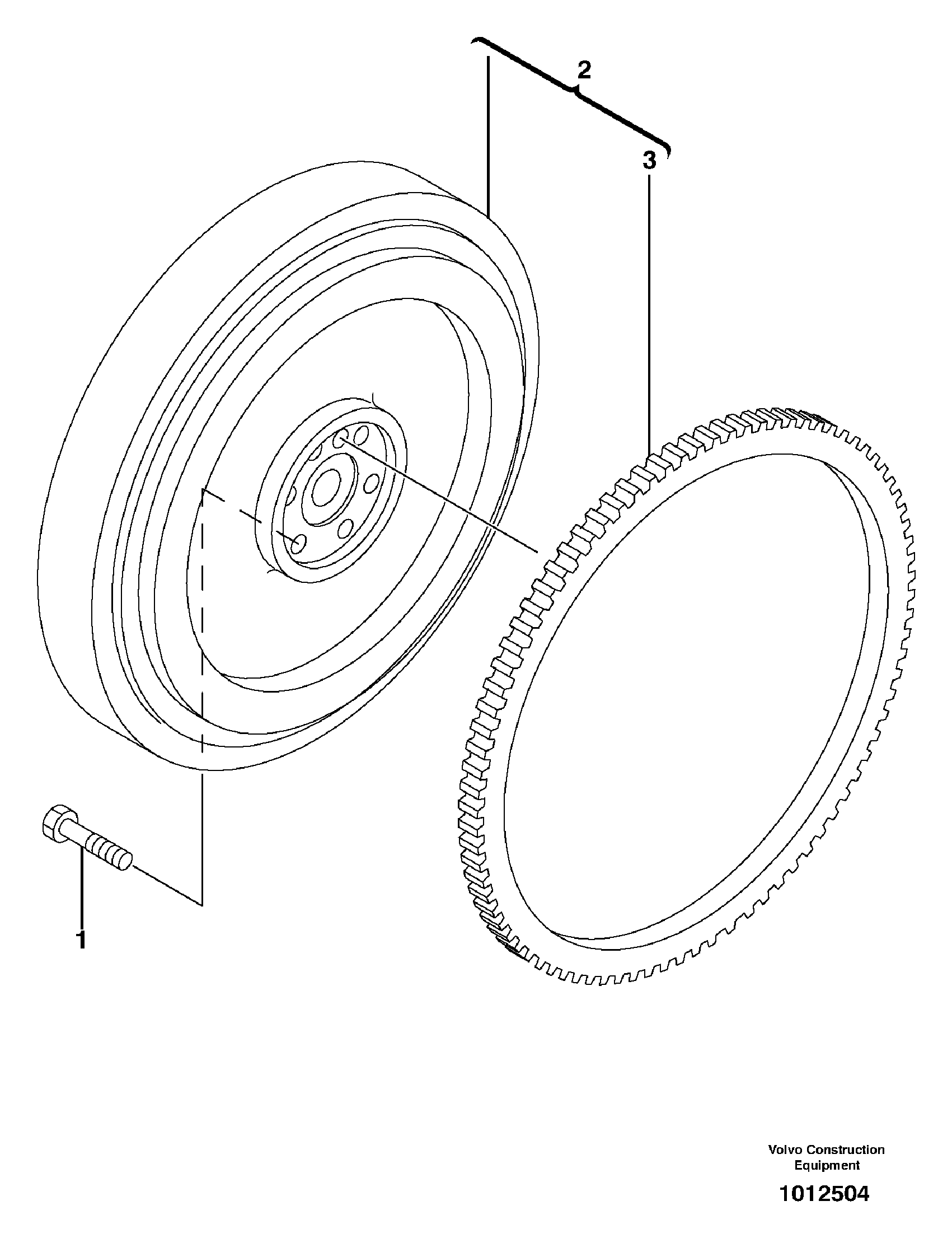 Схема запчастей Volvo EC27C - 17188 Маховик EC27C