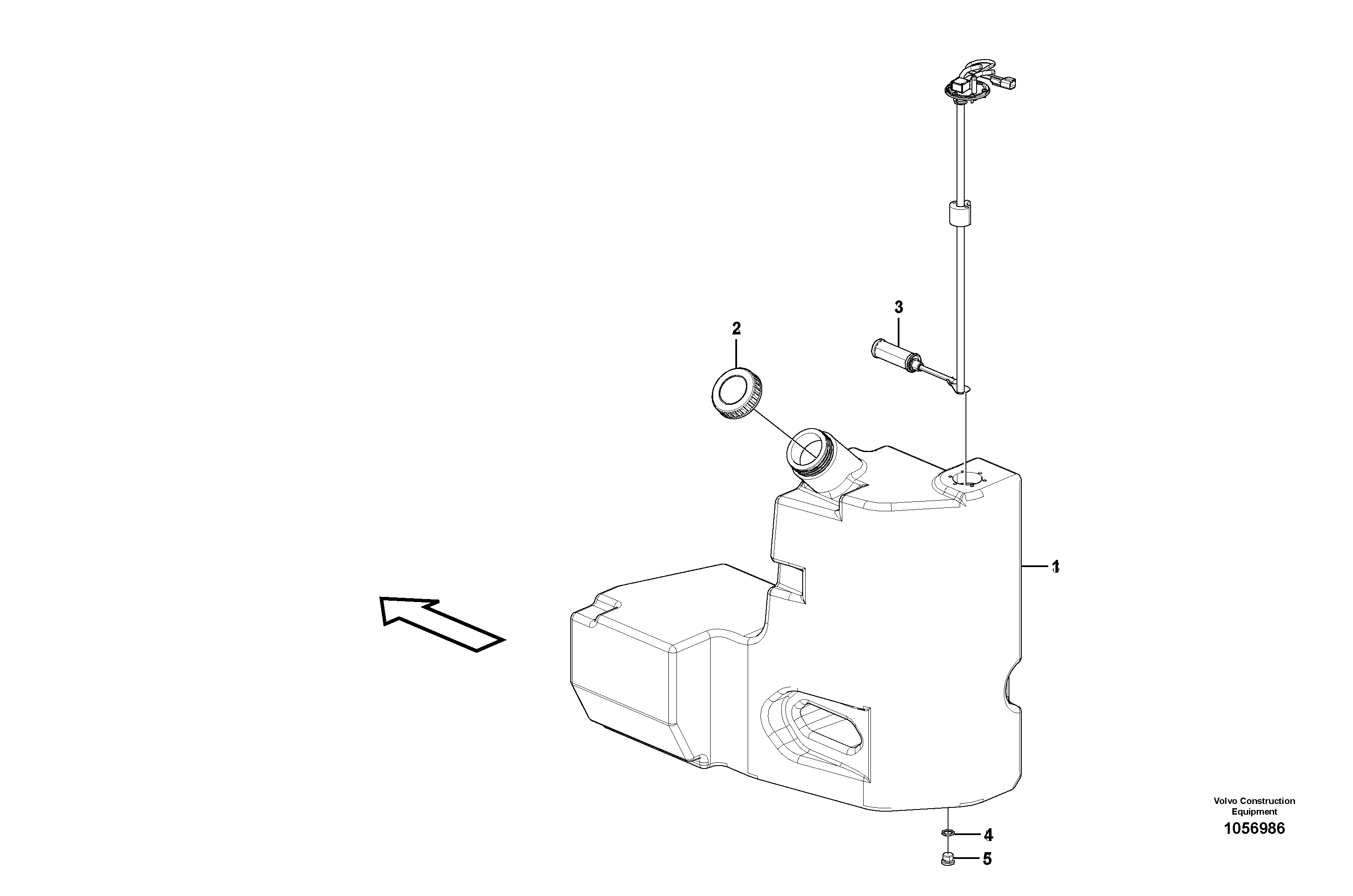 Схема запчастей Volvo EC27C - 90577 Топливный бак (бензобак) EC27C