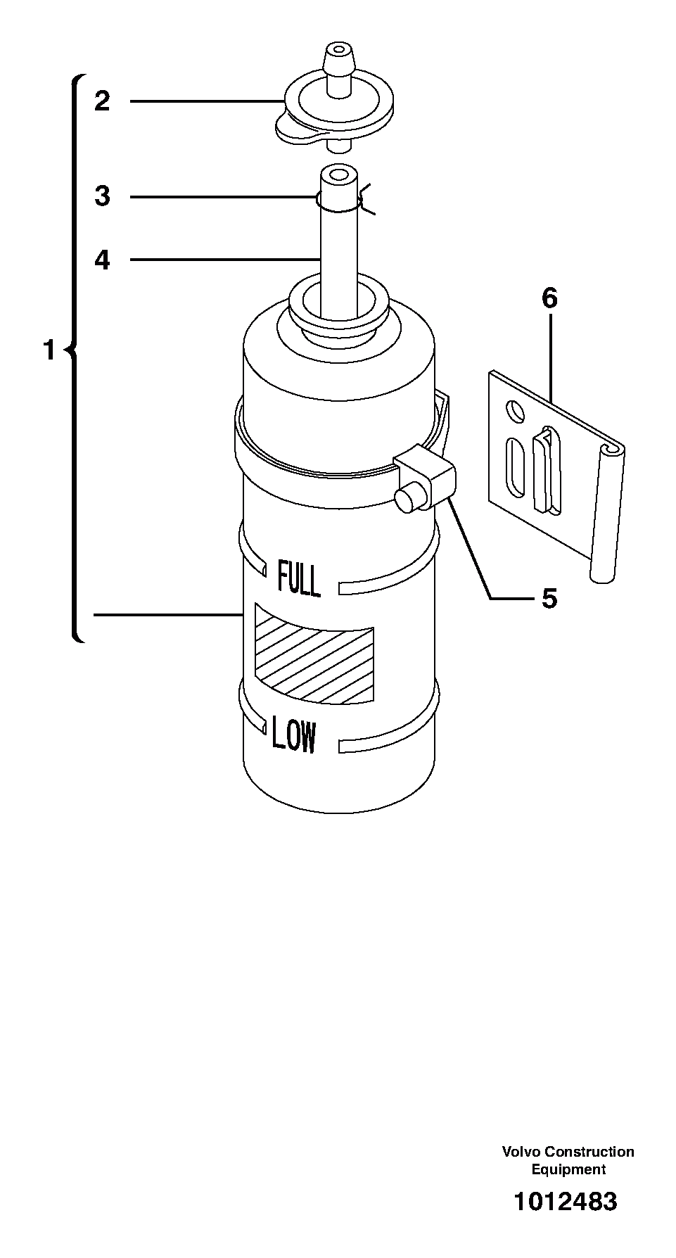 Схема запчастей Volvo EC27C - 19937 Бак (бачок) расширительный EC27C