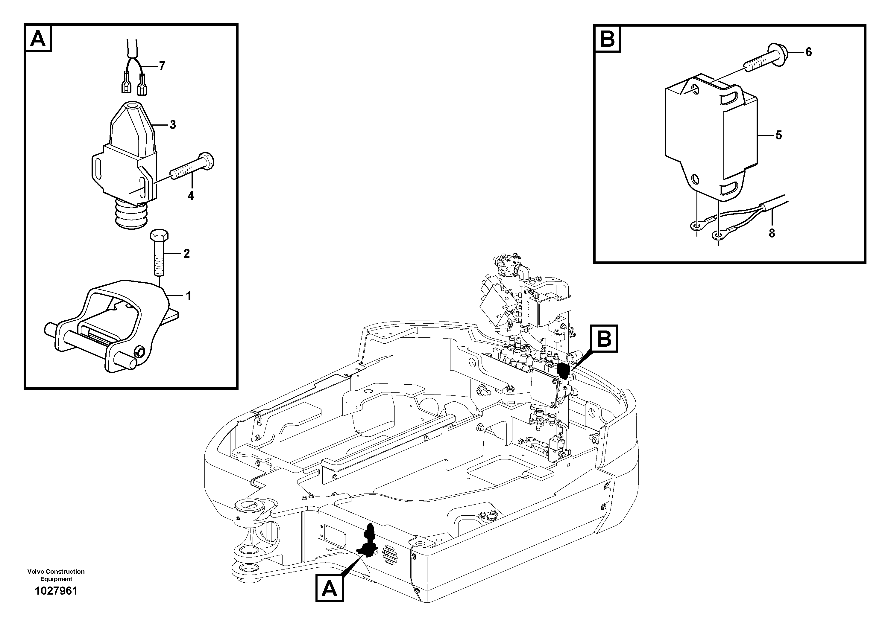 Схема запчастей Volvo EC27C - 43904 Travel alarm, acoustic EC27C