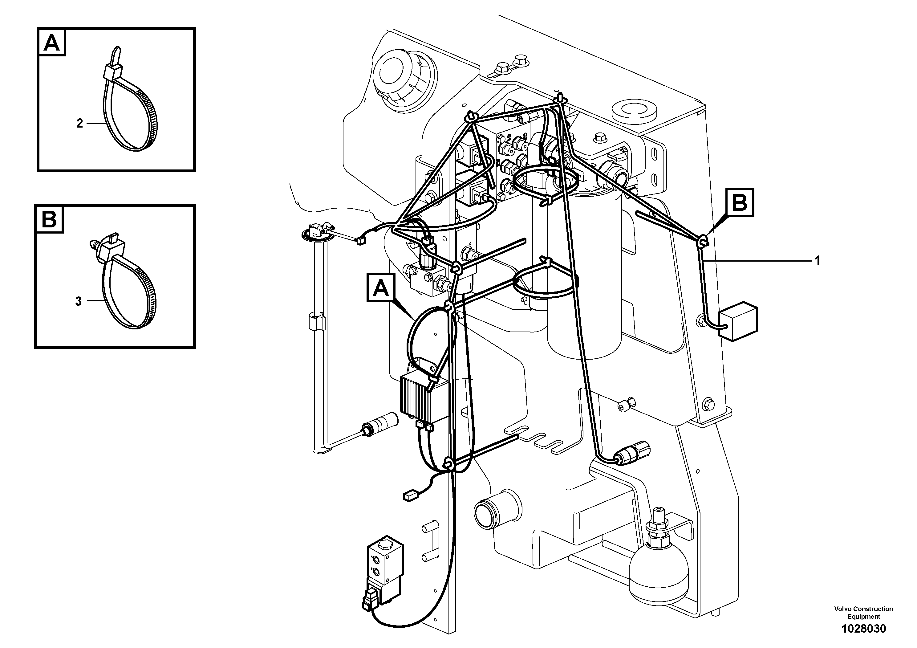 Схема запчастей Volvo EC27C - 2003 Cable harness, rear EC27C