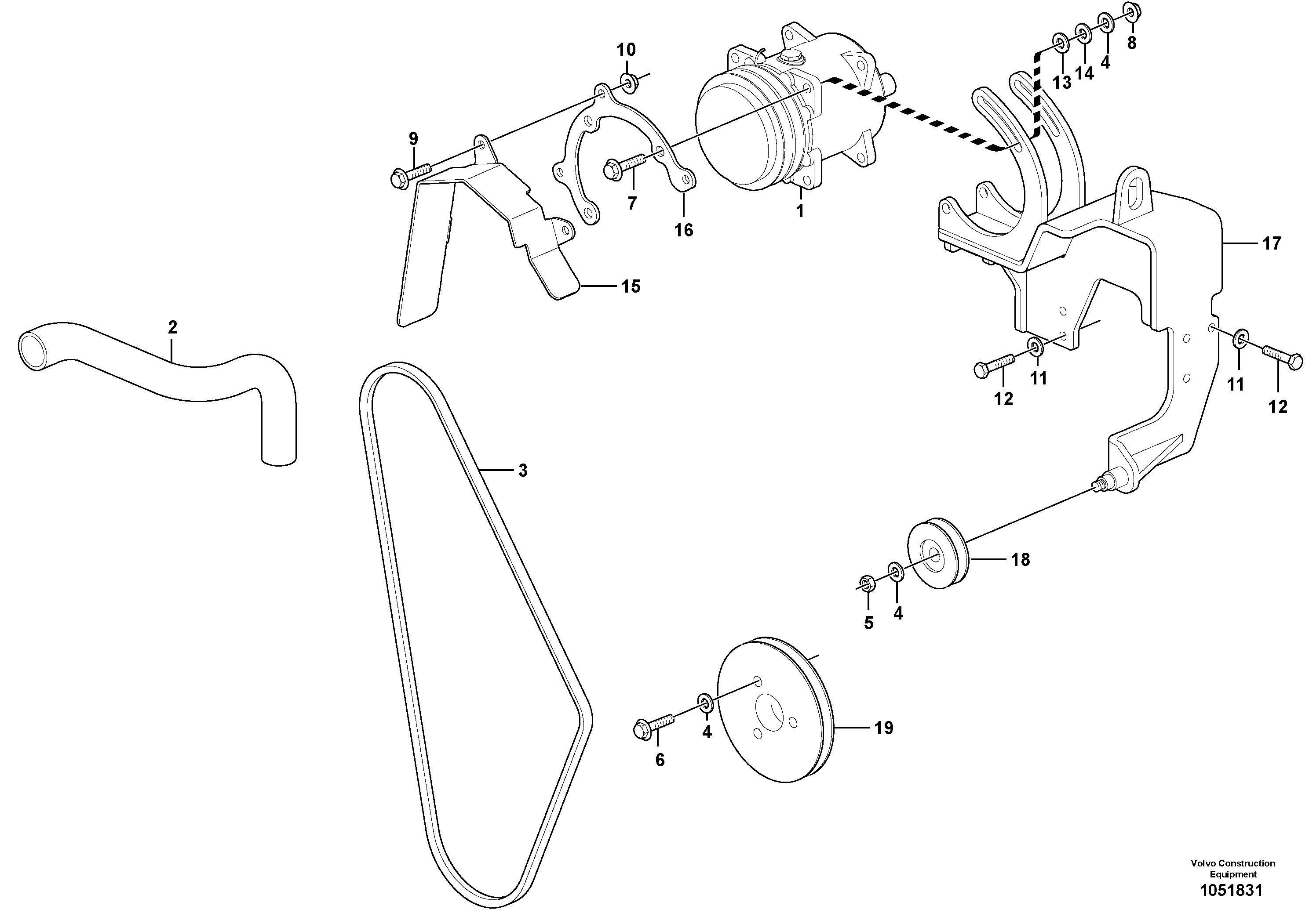 Схема запчастей Volvo EC27C - 88140 Air conditioning, climate unit EC27C