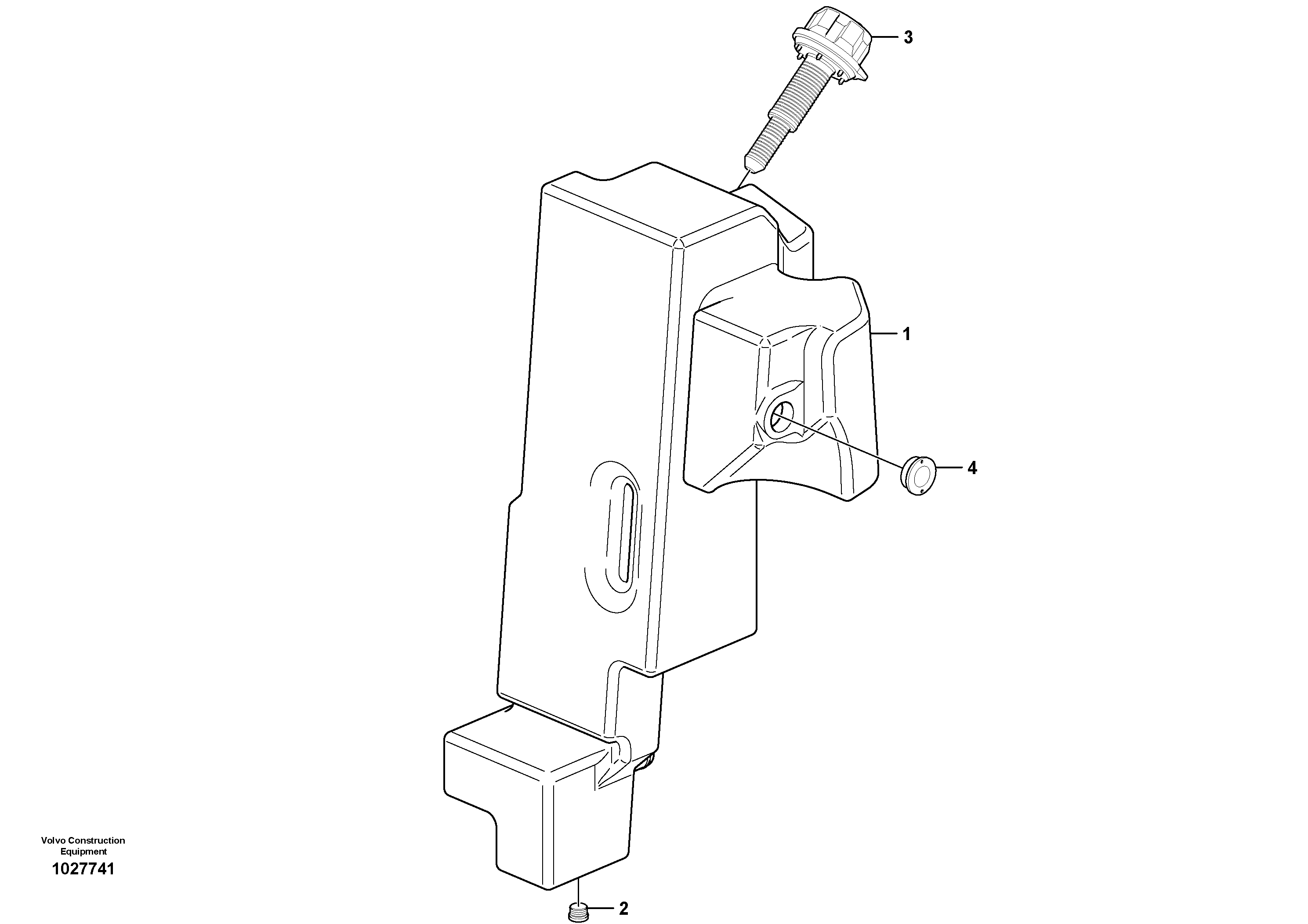 Схема запчастей Volvo EC27C - 31309 Гидробак EC27C