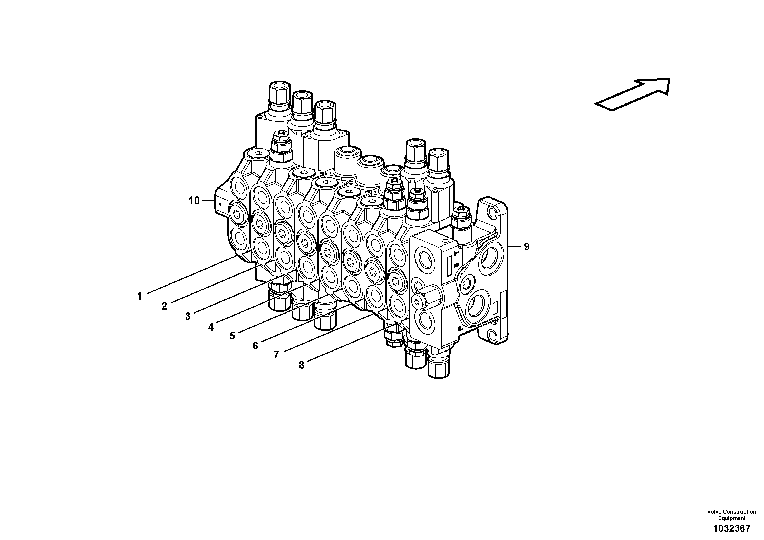 Схема запчастей Volvo EC27C - 100301 Клапан регулирующий (распределительный) EC27C