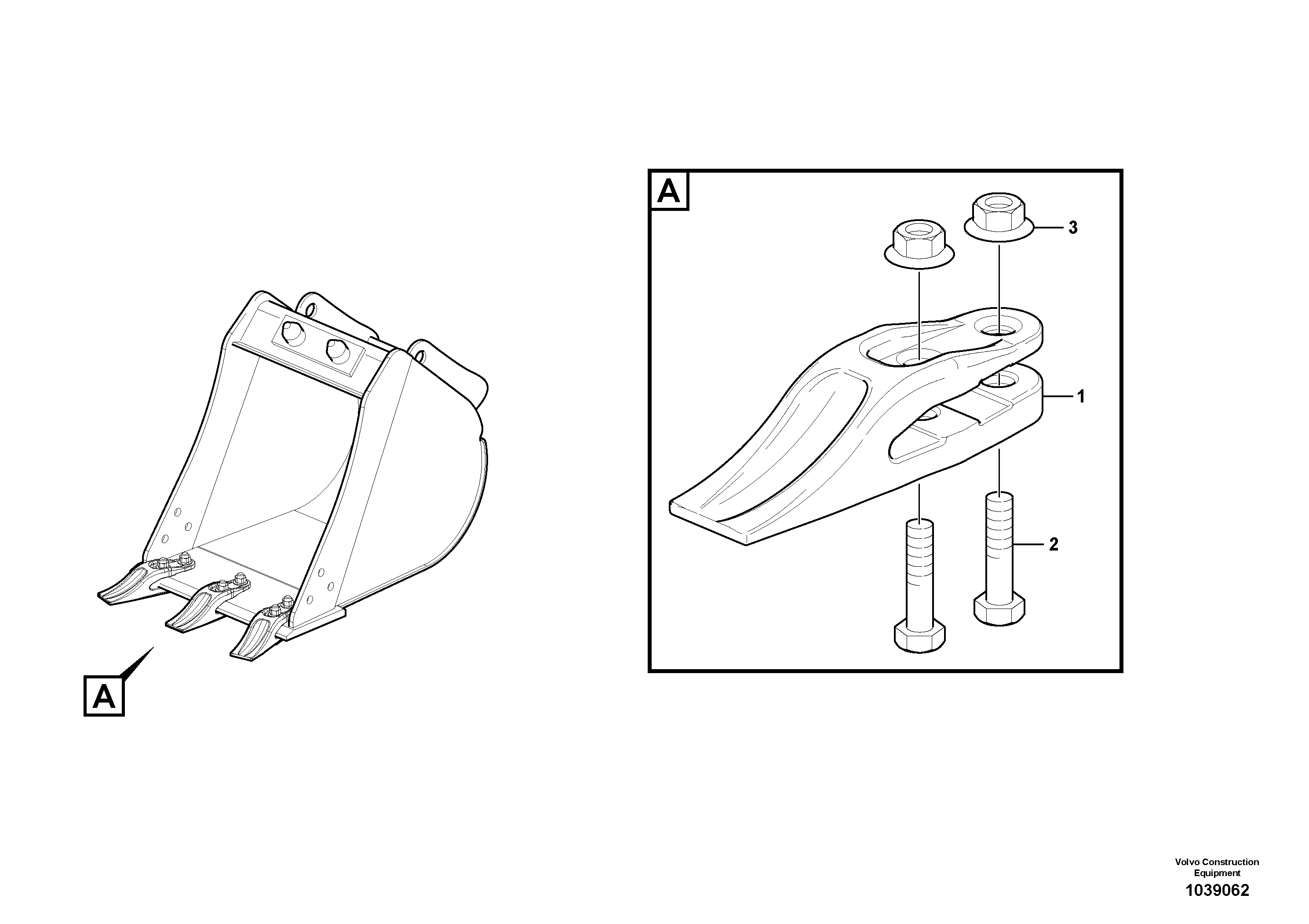 Схема запчастей Volvo EC27C - 84151 Buckets for Quickfit ATTACHMENTS ATT. COMPACT EXCAVATORS BUCKET&HAMMER