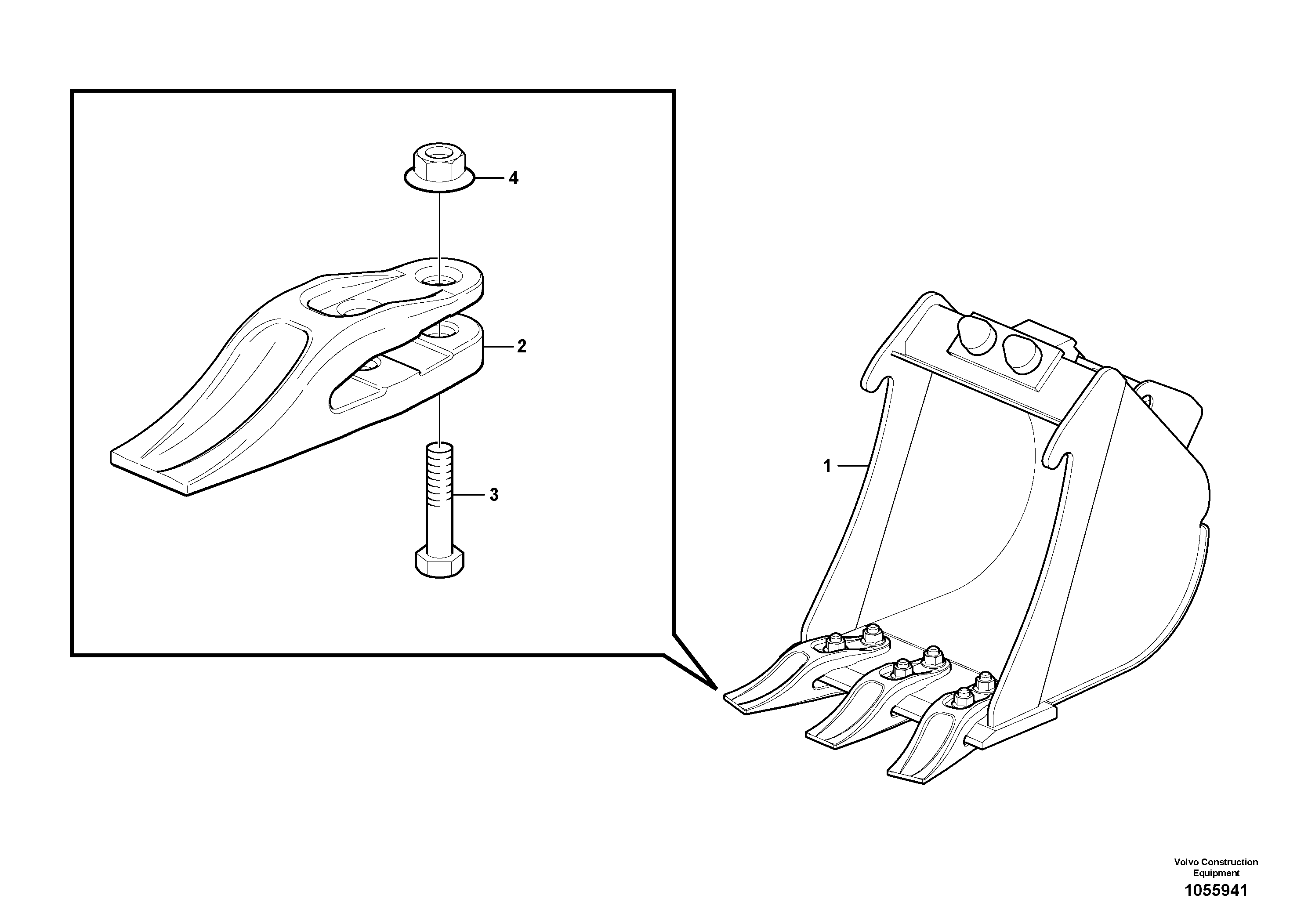 Схема запчастей Volvo EC15C - 82869 Buckets for Quickfit ATTACHMENTS ATT. COMPACT EXCAVATORS BUCKET&HAMMER