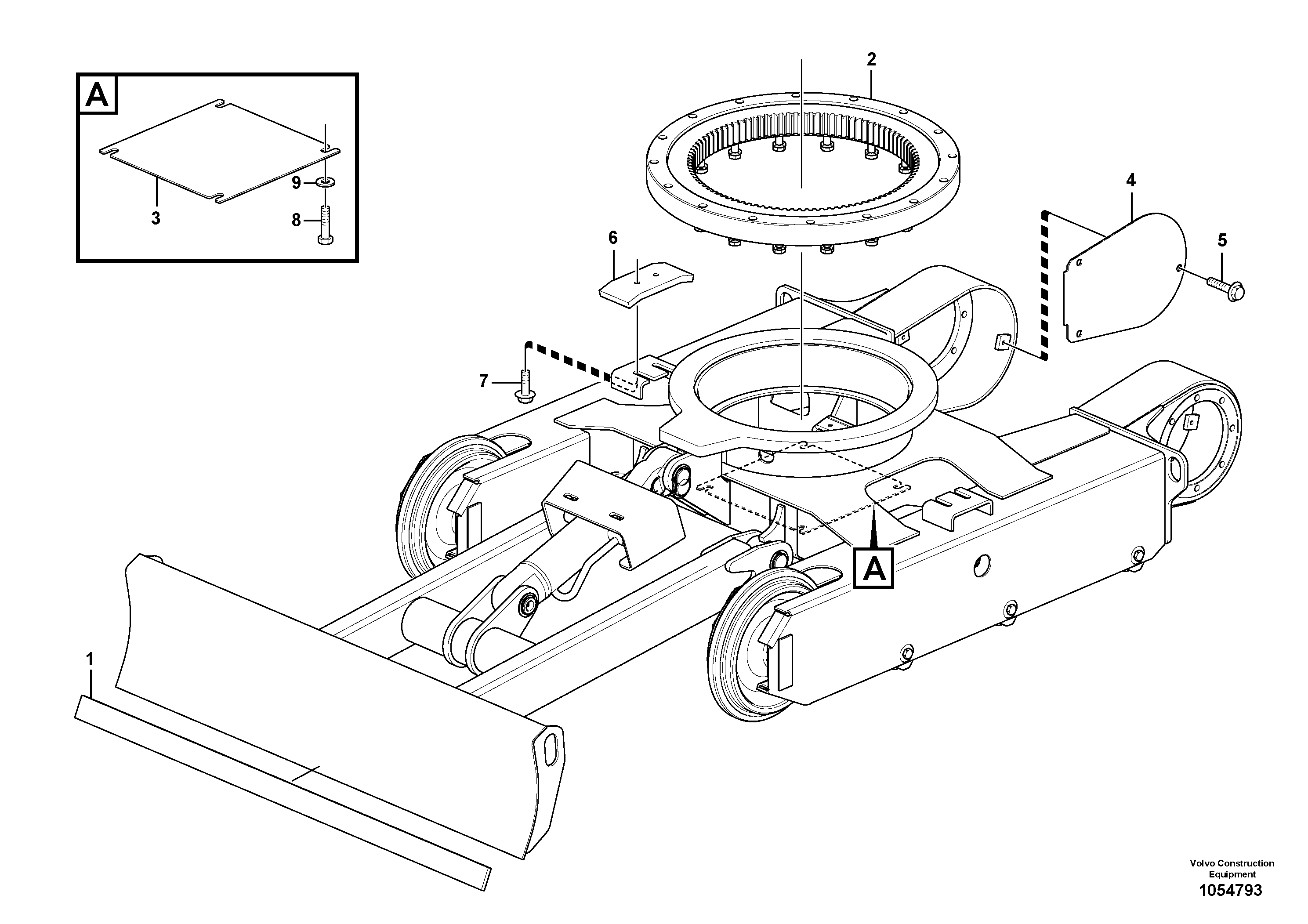 Схема запчастей Volvo EC15C - 81985 Шасси EC15C